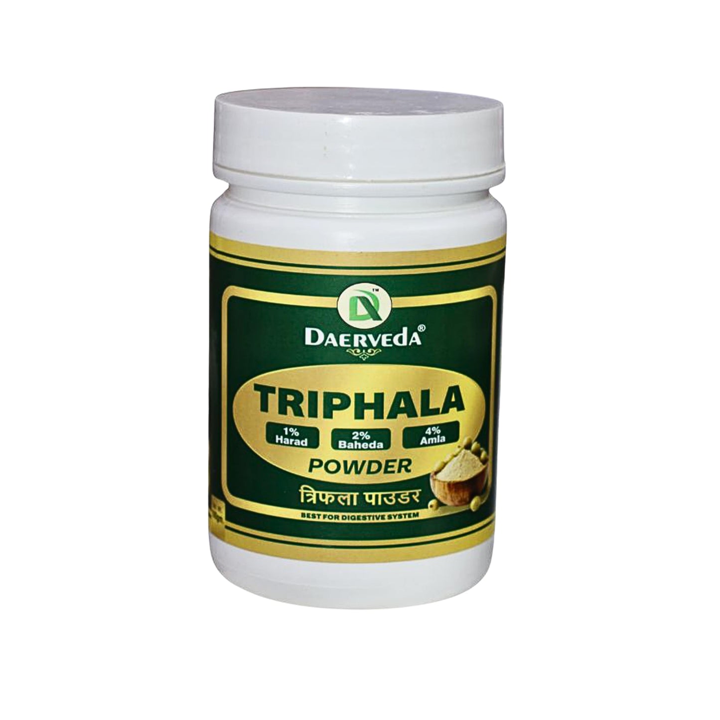 Daerveda Triphala Amrit Powder for Digestive System, Skin & Hair Health, 3.53 oz