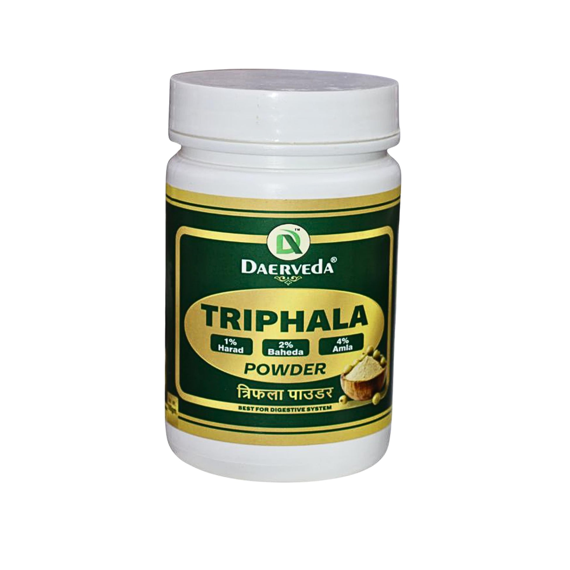 Daerveda Triphala Amrit Powder for Digestive System, Skin & Hair Health, 3.53 oz