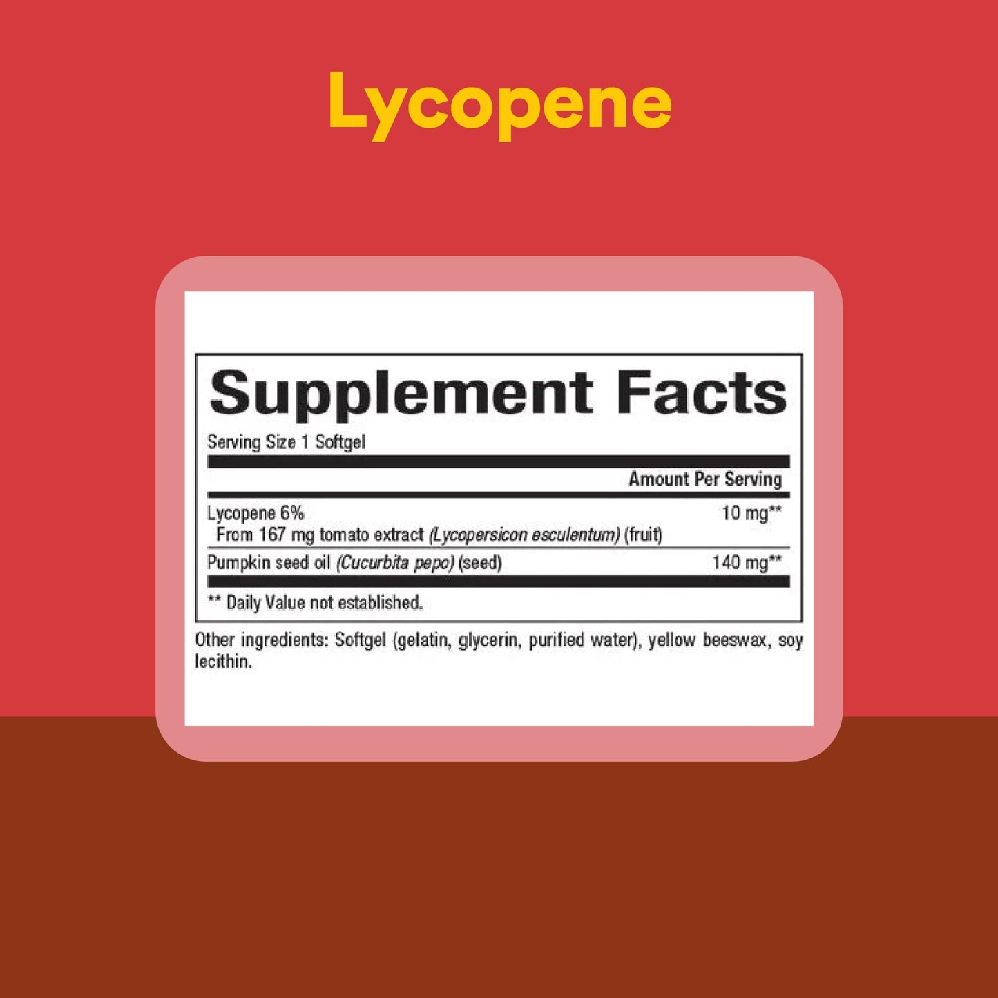 Natural Factors Lycopene 10 mg, Antioxidant Support to Help Reduce Free Radical Damage with Pumpkin Seed Softgels, 60 Count