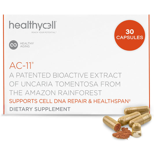 Healthycell AC-11 Bioactive Extract of Uncaria Tomentosa (Cat’s Claw) Anti-Aging Supplement, 30 Capsules