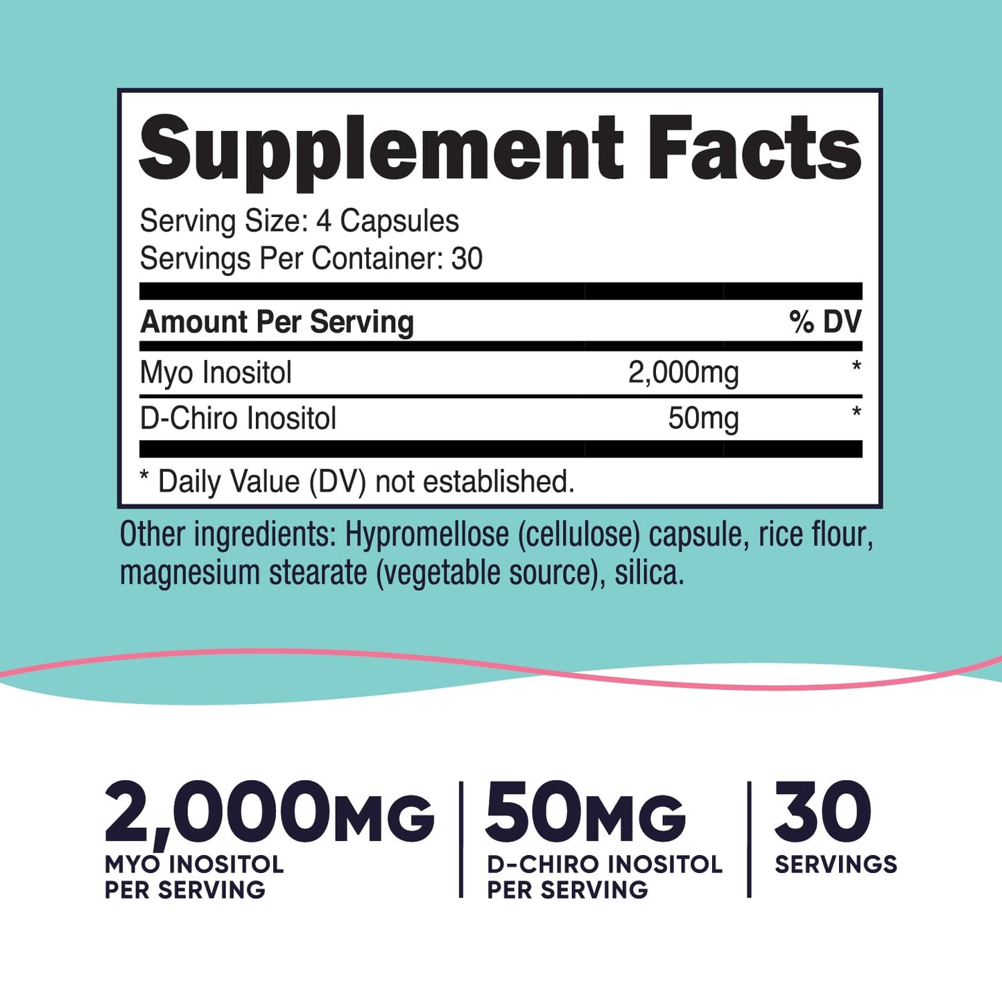 Nutricost Myo Inositol & D-Chiro Inositol for Women 120 Capsules