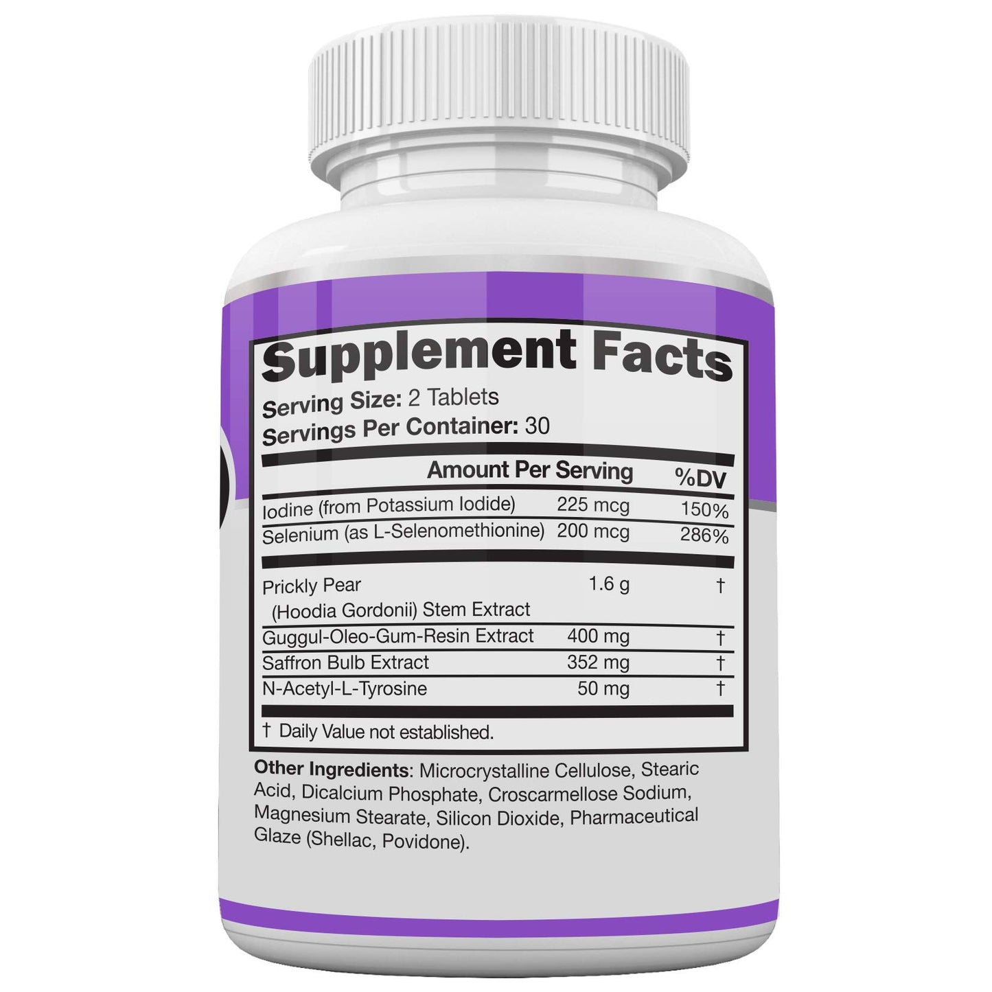 Acnetame No-Stim Non Stimulant Appetite Suppressant & Caffeine Free Weight Loss Pill Tablet 60 Count