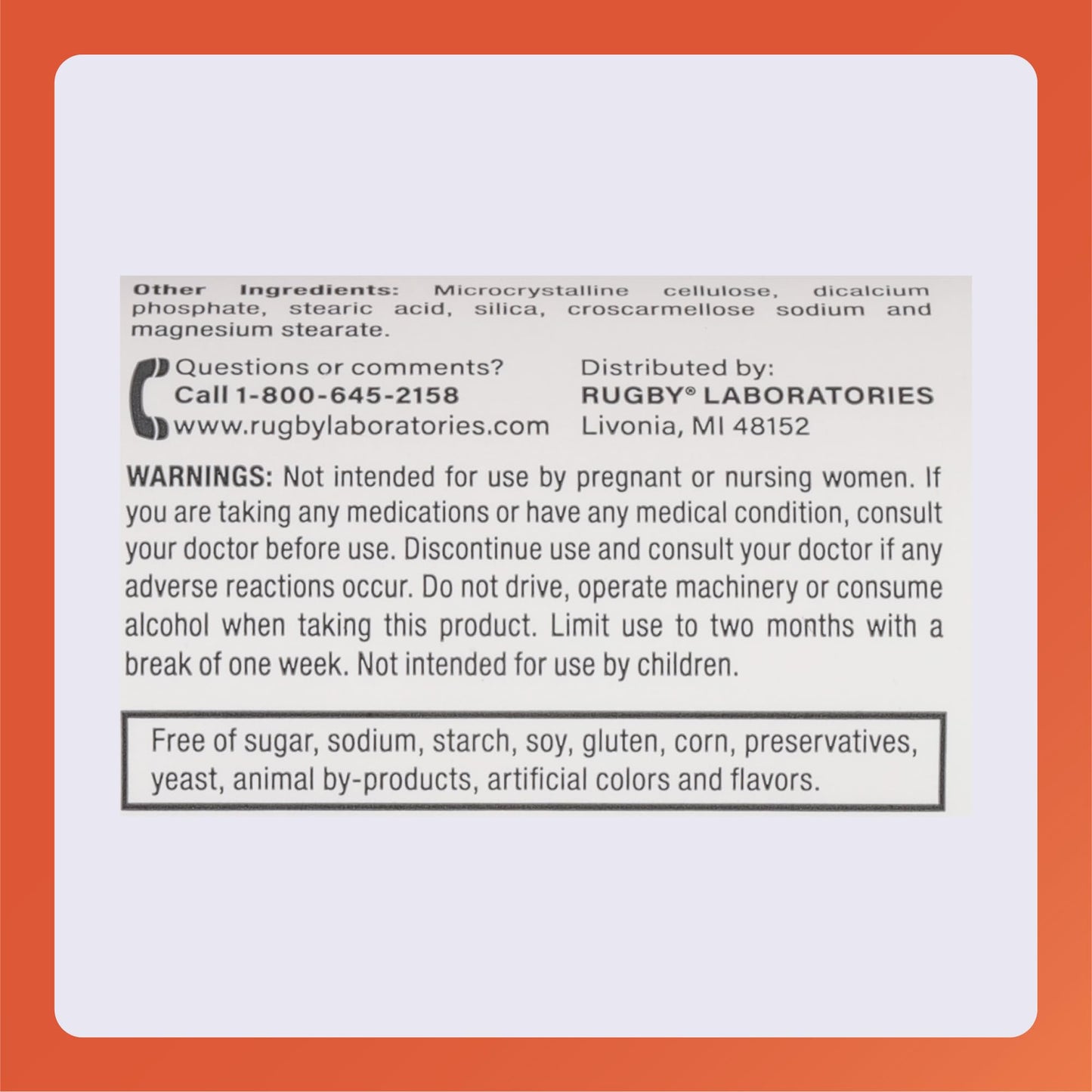 Rugby Laboratories Melatonin 1mg Tablets, 90 Count