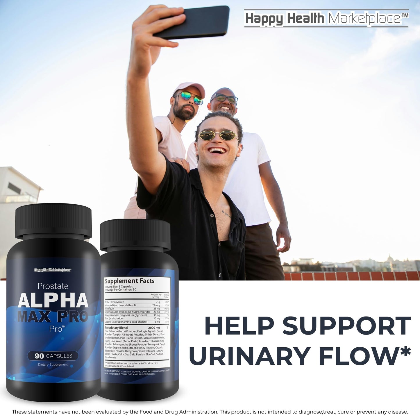 Happy Health Marketplace Prostate Alpha Max Pro 90 Capsules