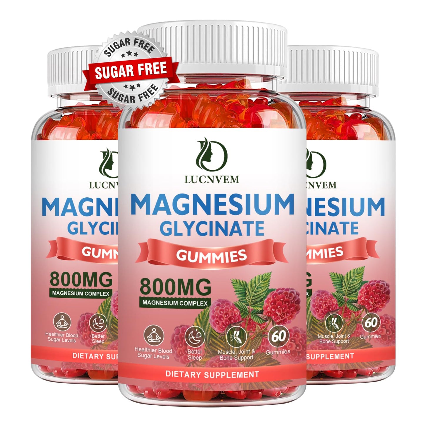 LUCNVEM Magnesium Glycinate Gummy 180
