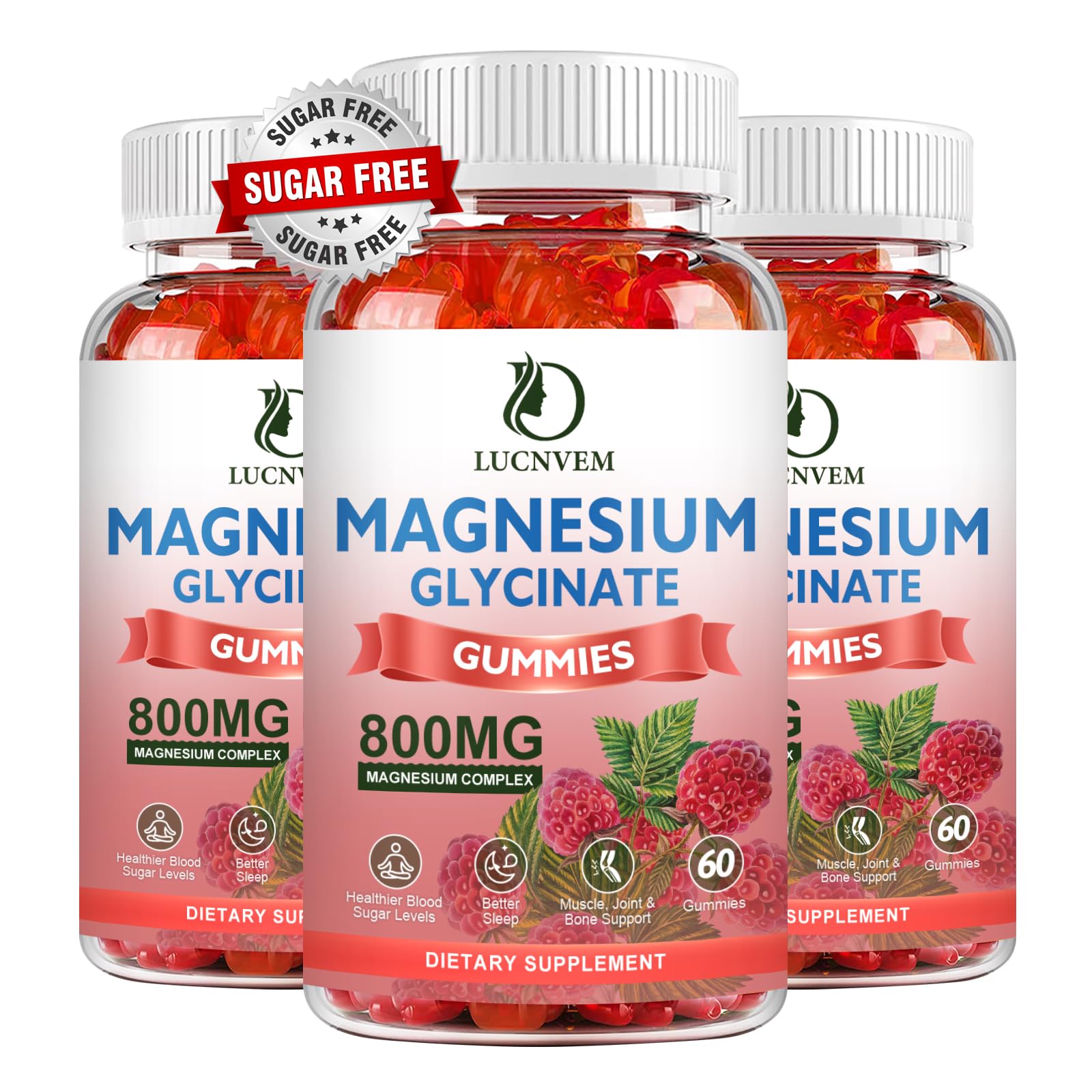LUCNVEM Magnesium Glycinate Gummy 180