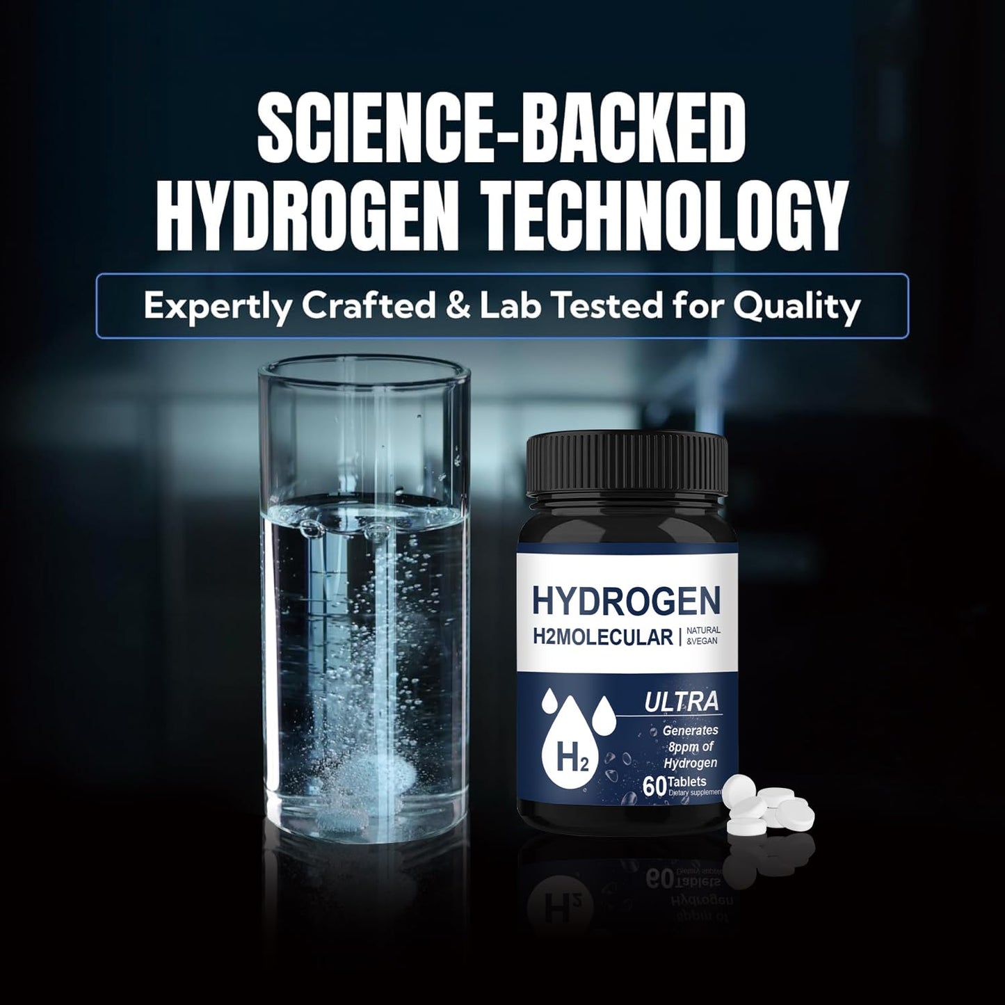 J-PRQ Hydrogen Water Tablet 60 Count