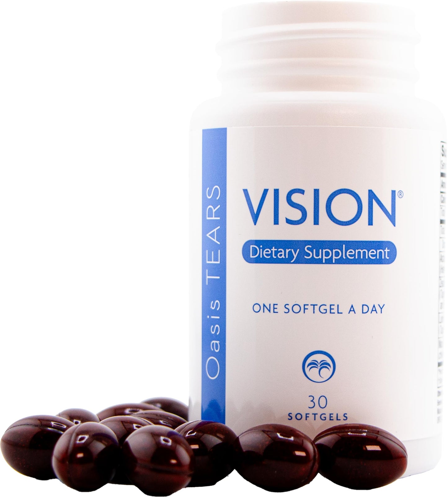 Oasis TEARS VISION ON3010 Dietary Supplement for Eye Health with Maqui Berry, Astaxanthin, Zeaxanthin, Lutein & DHA 30 Softgels