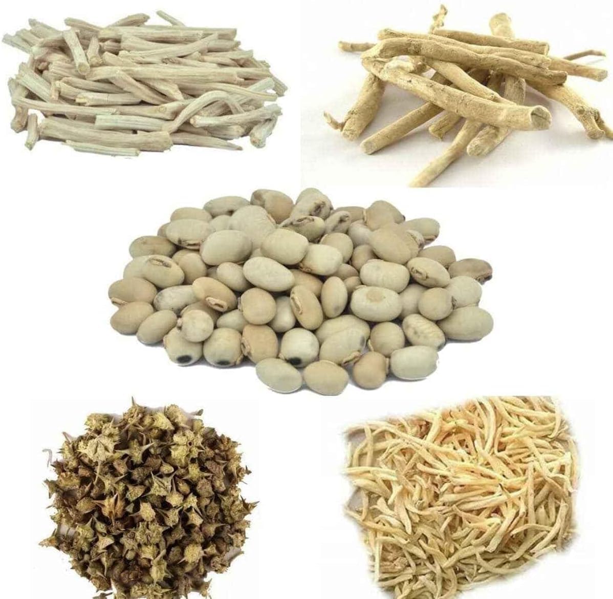 Generic Ashwagandha, Shatavari, Safed Musli, Kaunch Beej & Gokhru Whole Powder 7