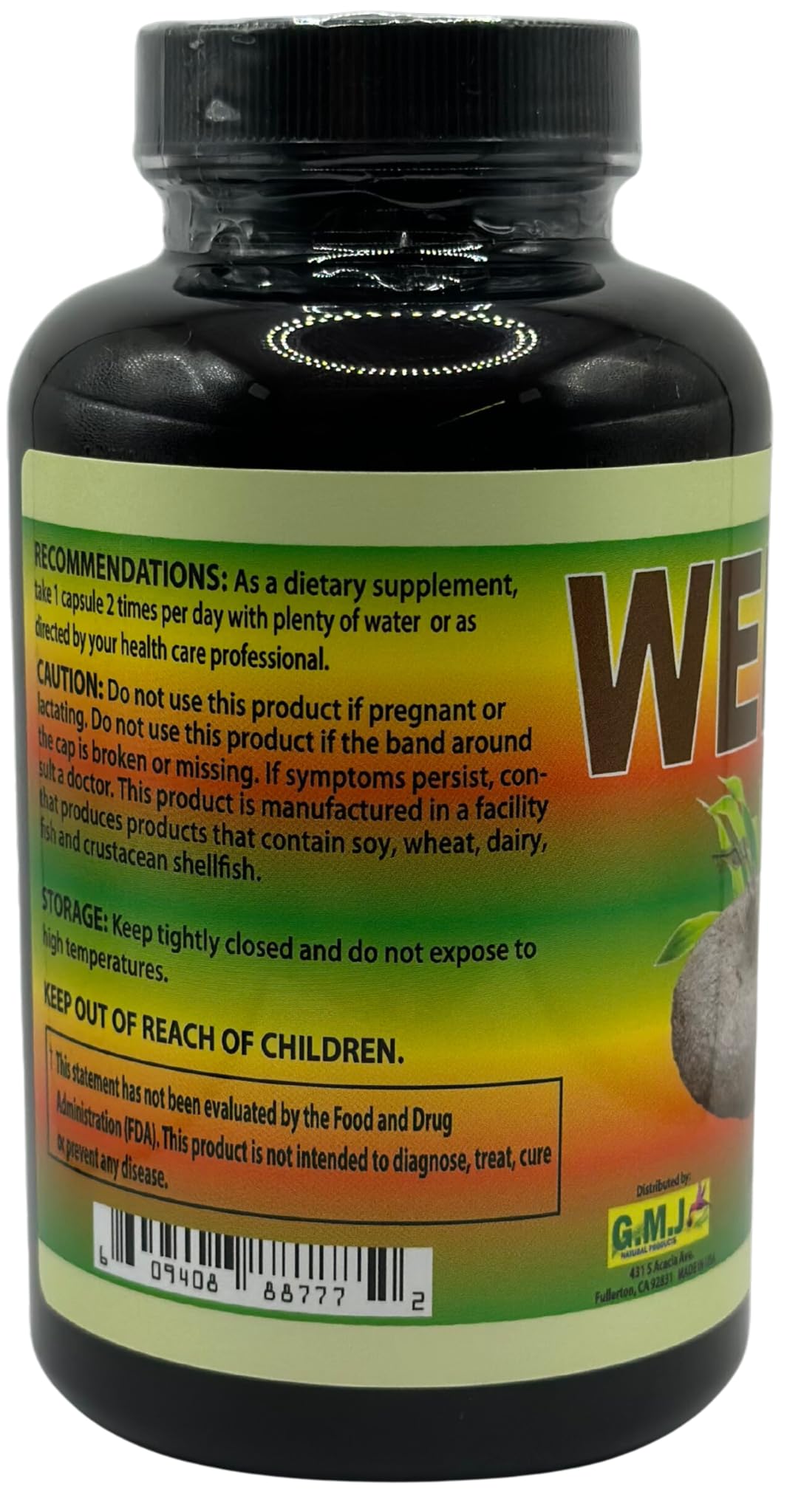 G.M.J WEREKE 200 Capsules (300 mg) Dietary Supplement