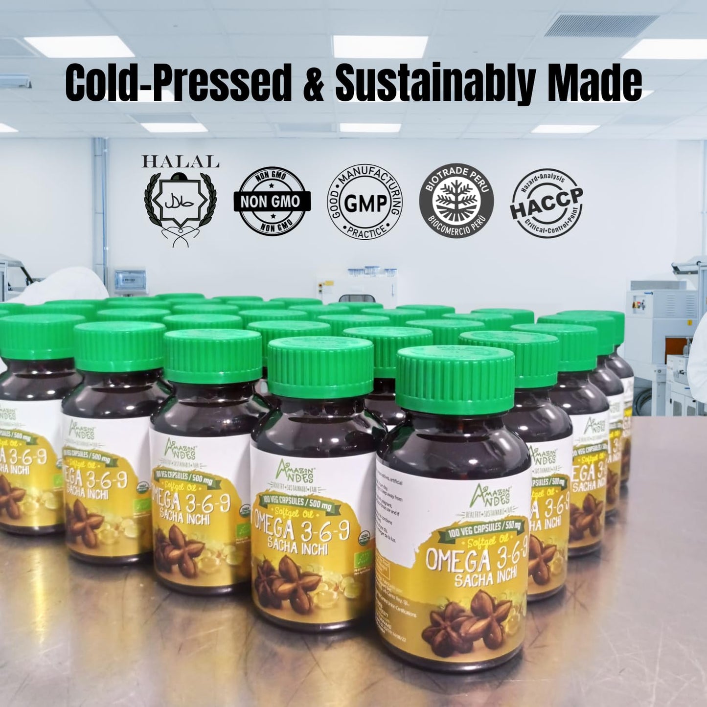 Amazon Andes Sacha Inchi Oil Capsules 100 Softgels