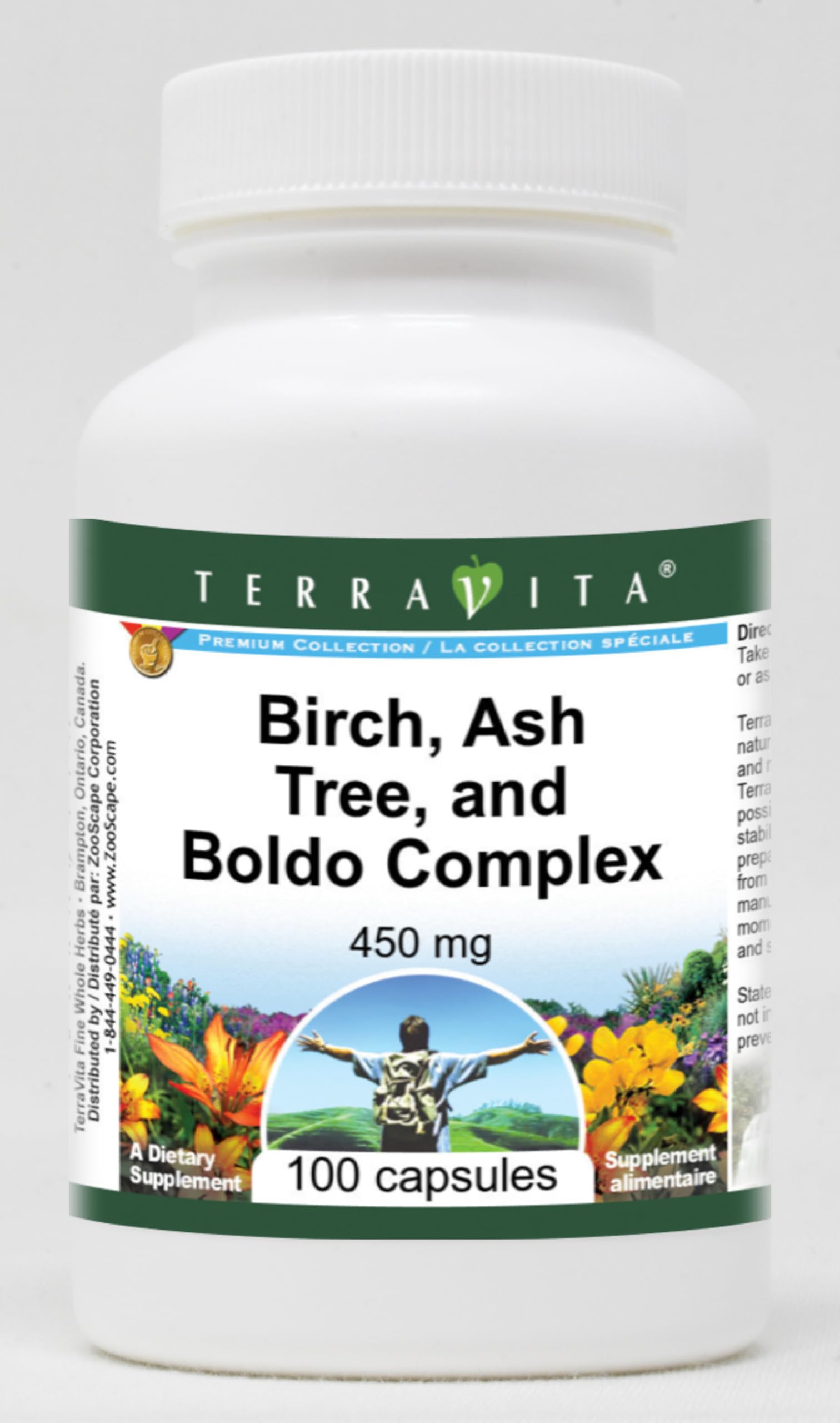 Terravita Birch, Ash Tree, and Boldo Complex - 450 mg - 300 Capsules