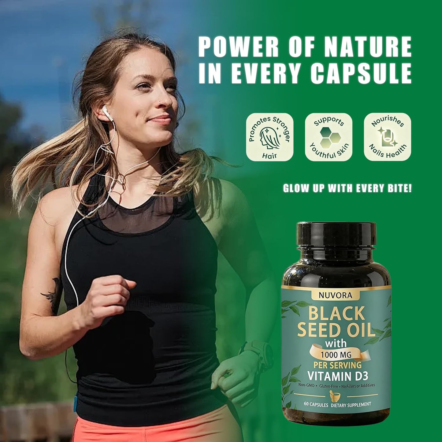 Nuvora Sabel Black Seed Oil Capsule, 60 Count