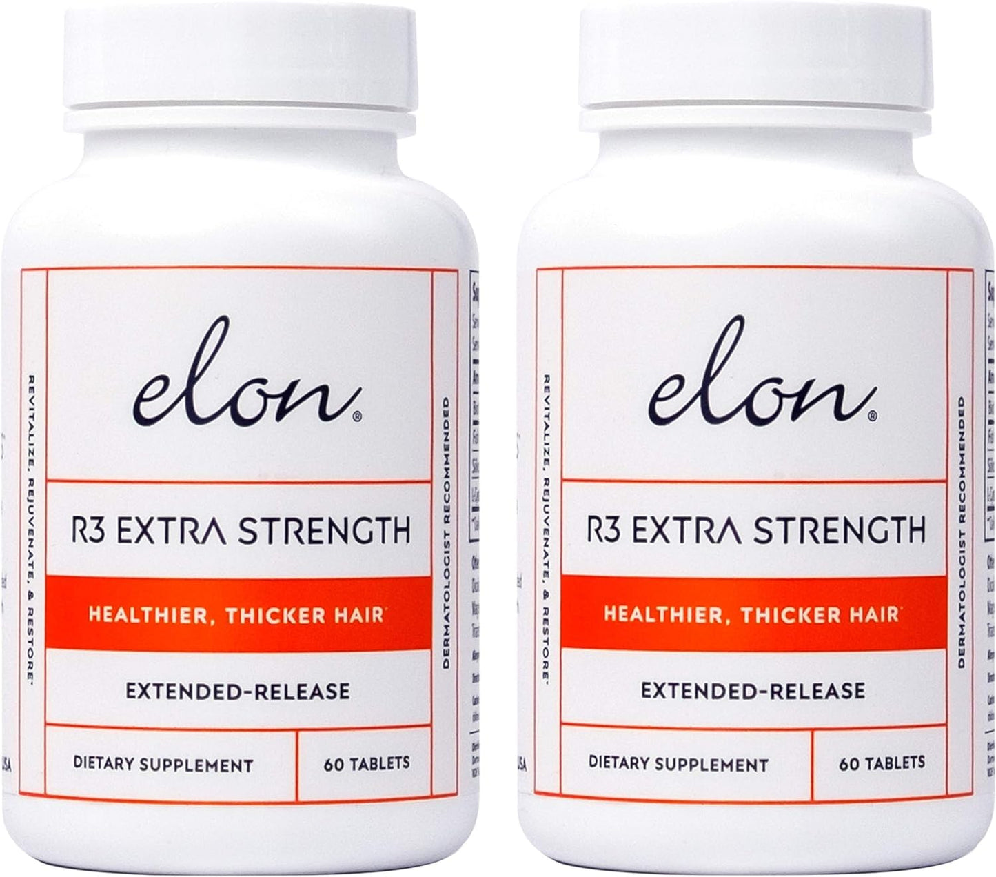 Elon R3 Extra Strength Hair Growth Capsules, 120 Count
