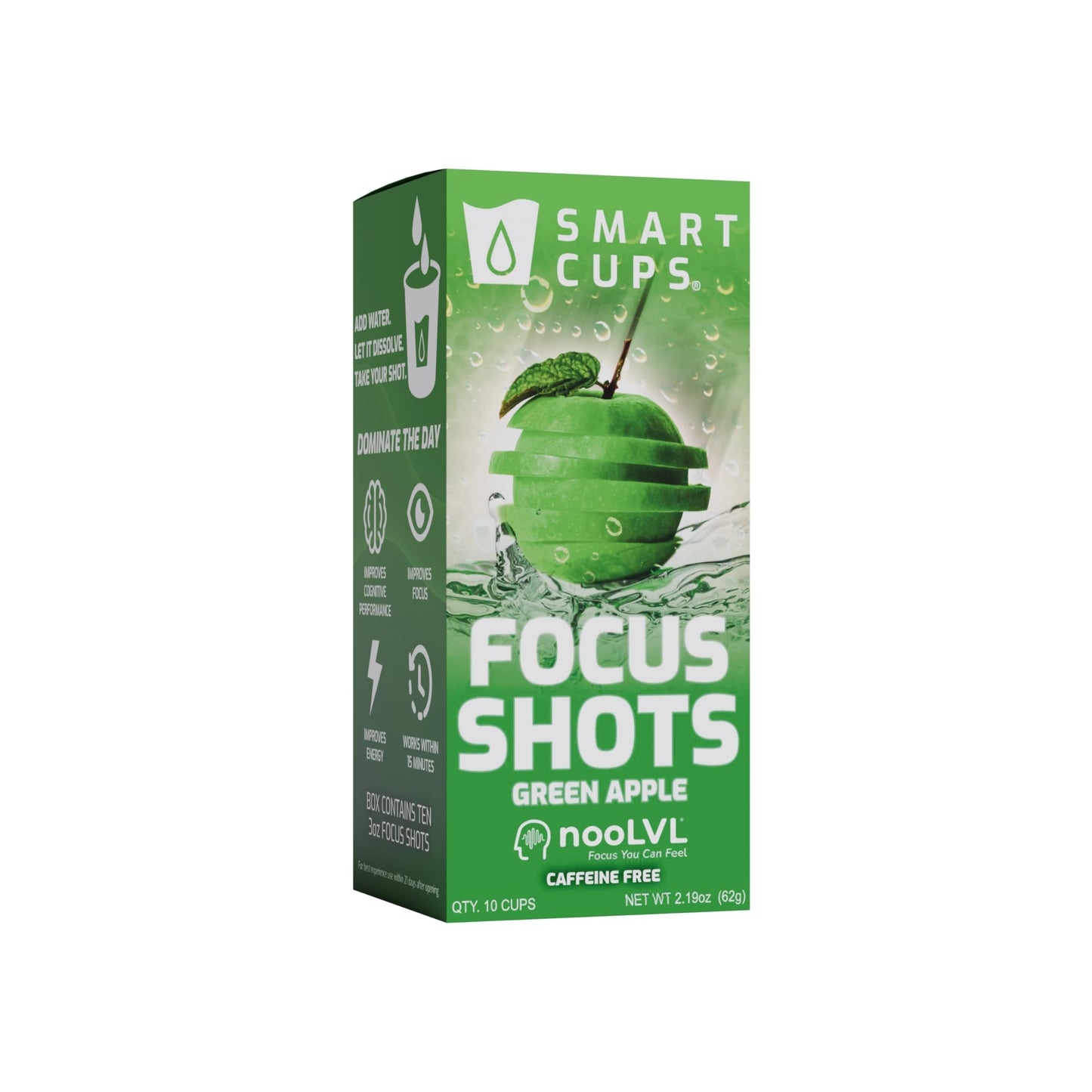 Smart Cups Focus Nootropic Powder, 10-Pack