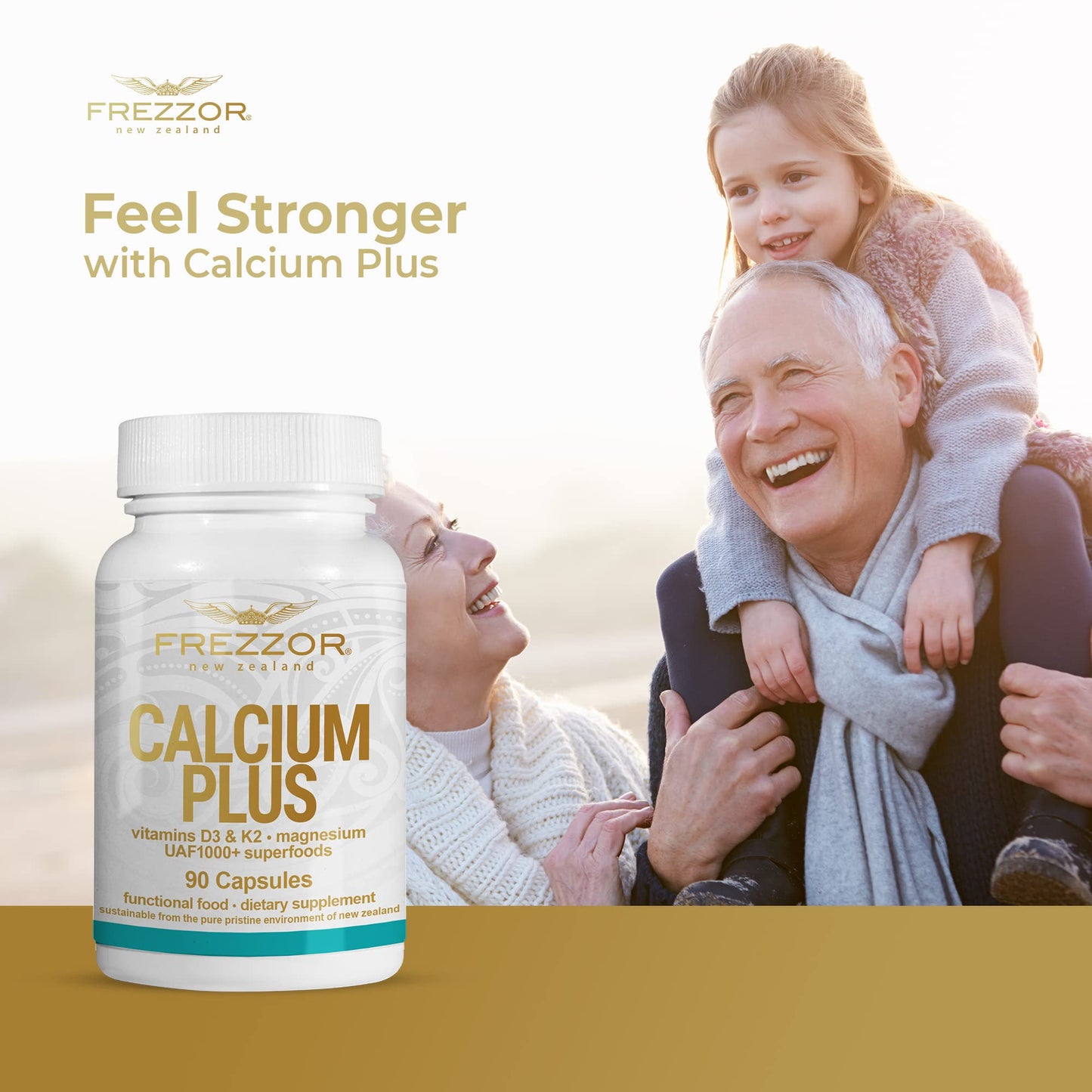 FREZZOR Calcium Plus with UAF1000+ Super Antioxidant Capsules 540 Capsules