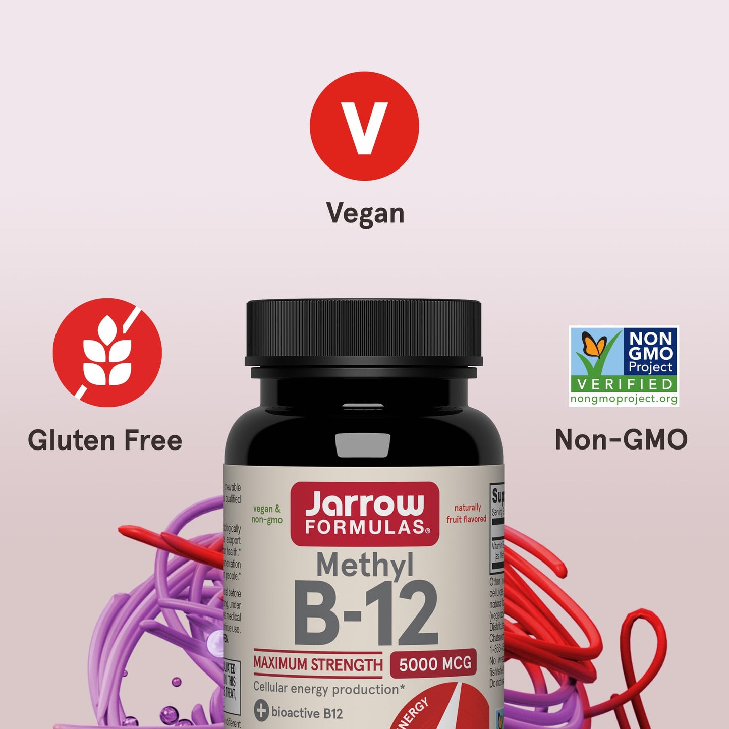 Jarrow Formulas Methyl Vitamin B12 5000 mcg Chewable Tablets 60
