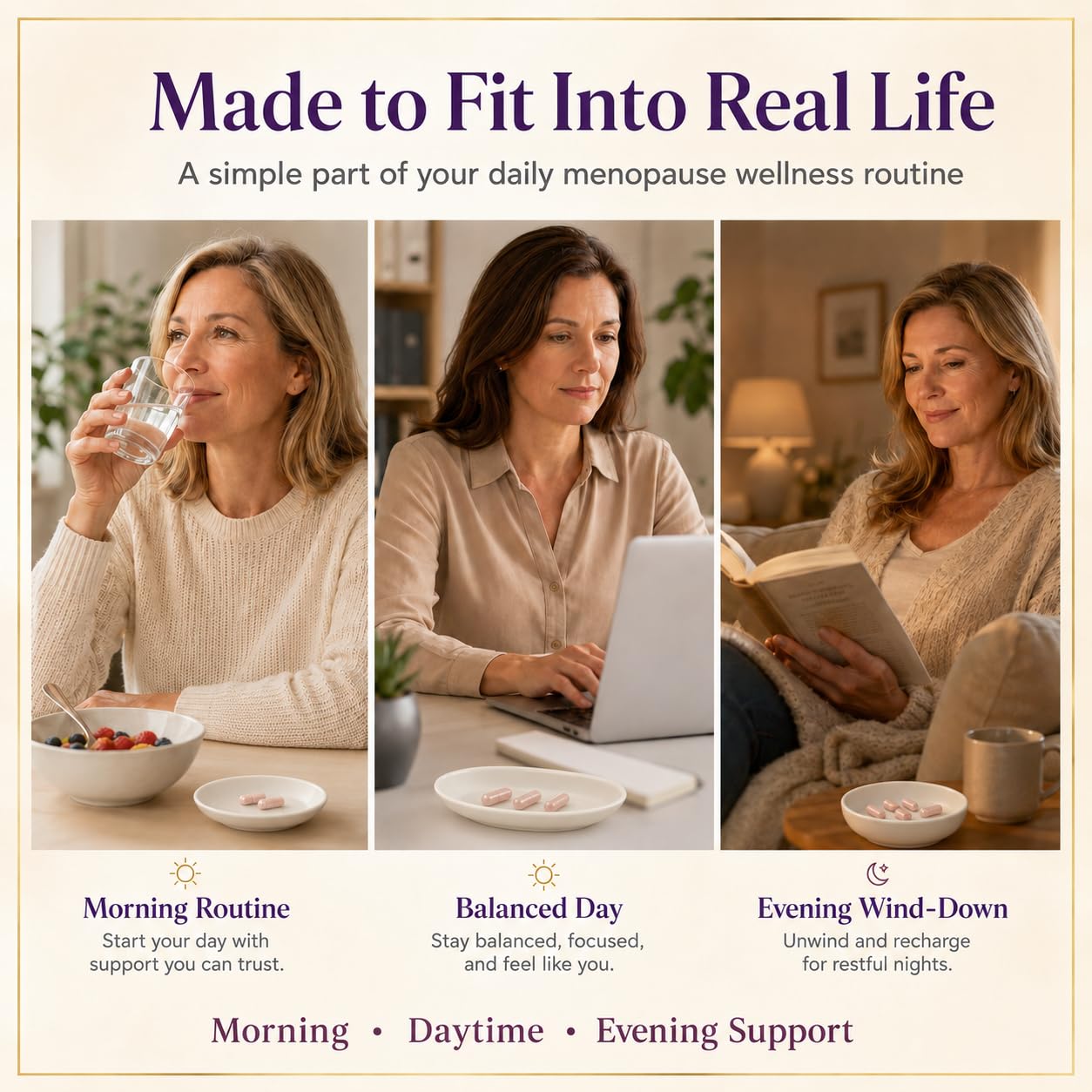 Hotolife Menopause Supplements for Women, Menopause Support, 90 Capsules