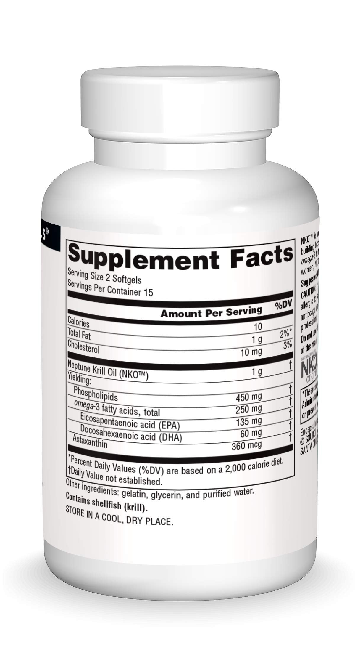 Source Naturals NKO Neptune Krill Oil 500mg Softgels, 30 Count