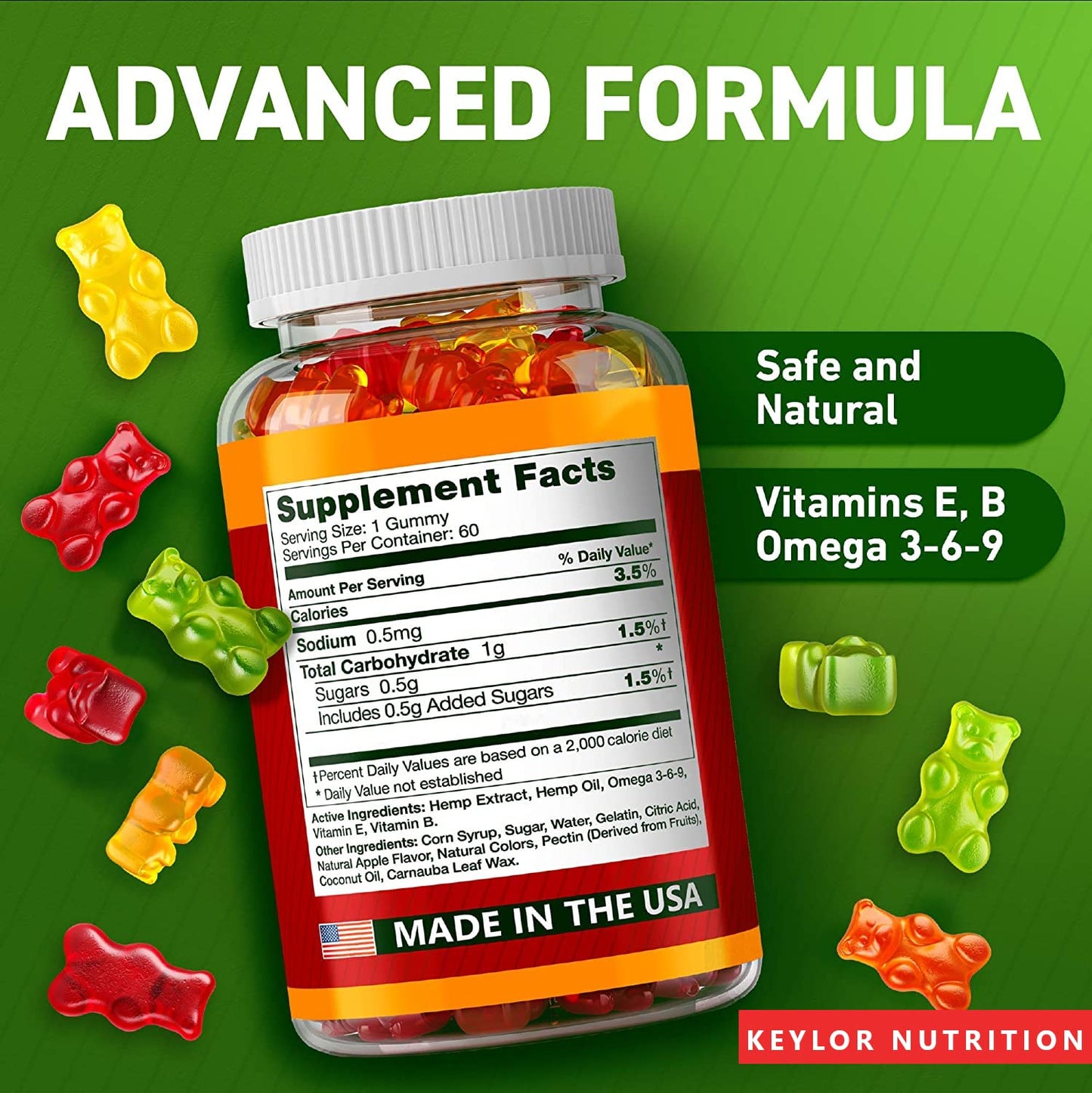 WELLBIES Hemp Gummies 60 Count