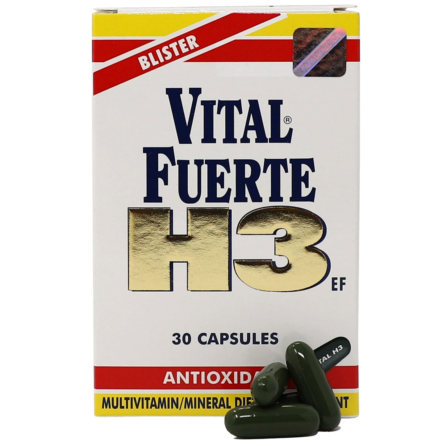 Vital Fuerte H3 Vitamins and Minerals Antioxidant Capsule, 1 Count