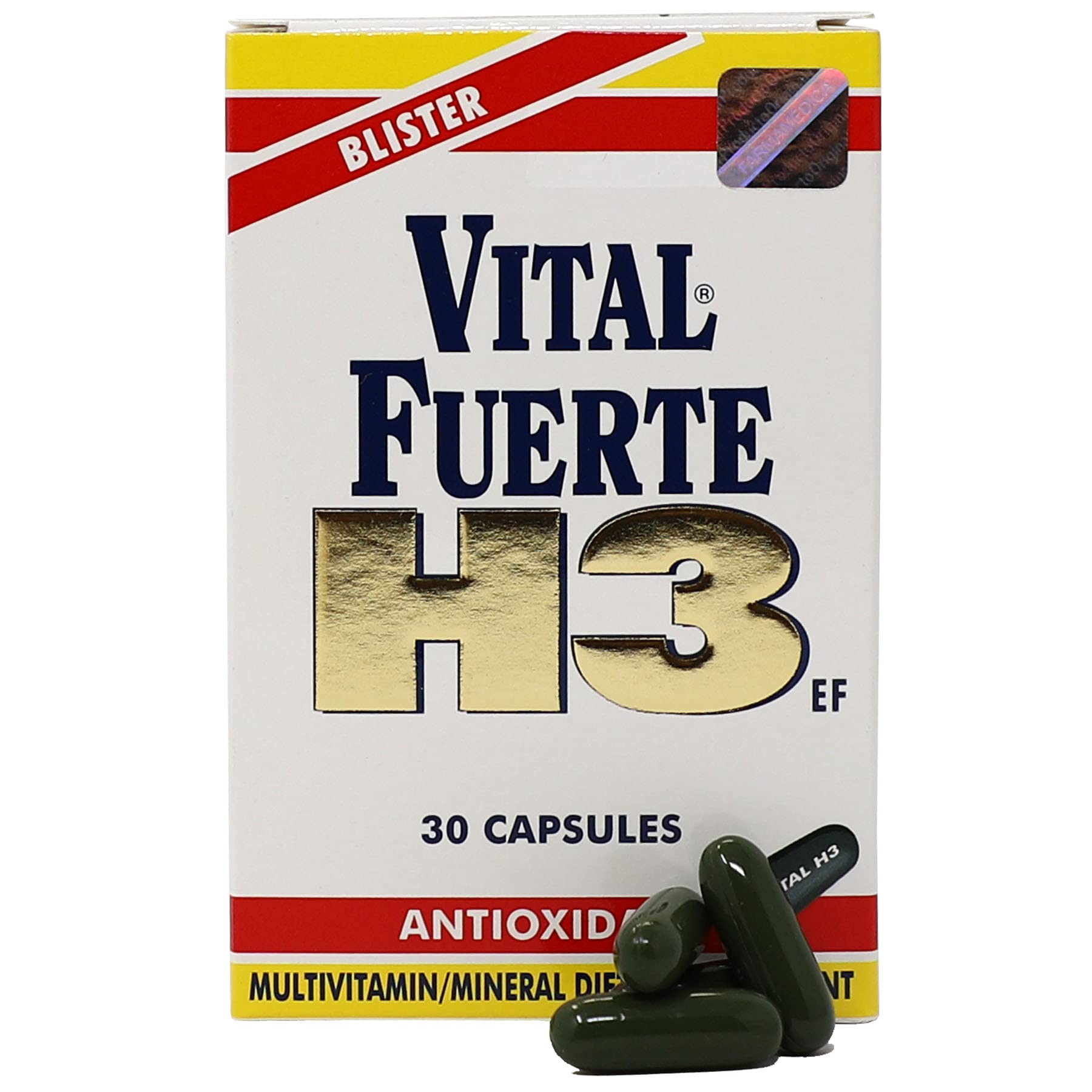 Vital Fuerte H3 Vitamins and Minerals Antioxidant Capsule, 1 Count