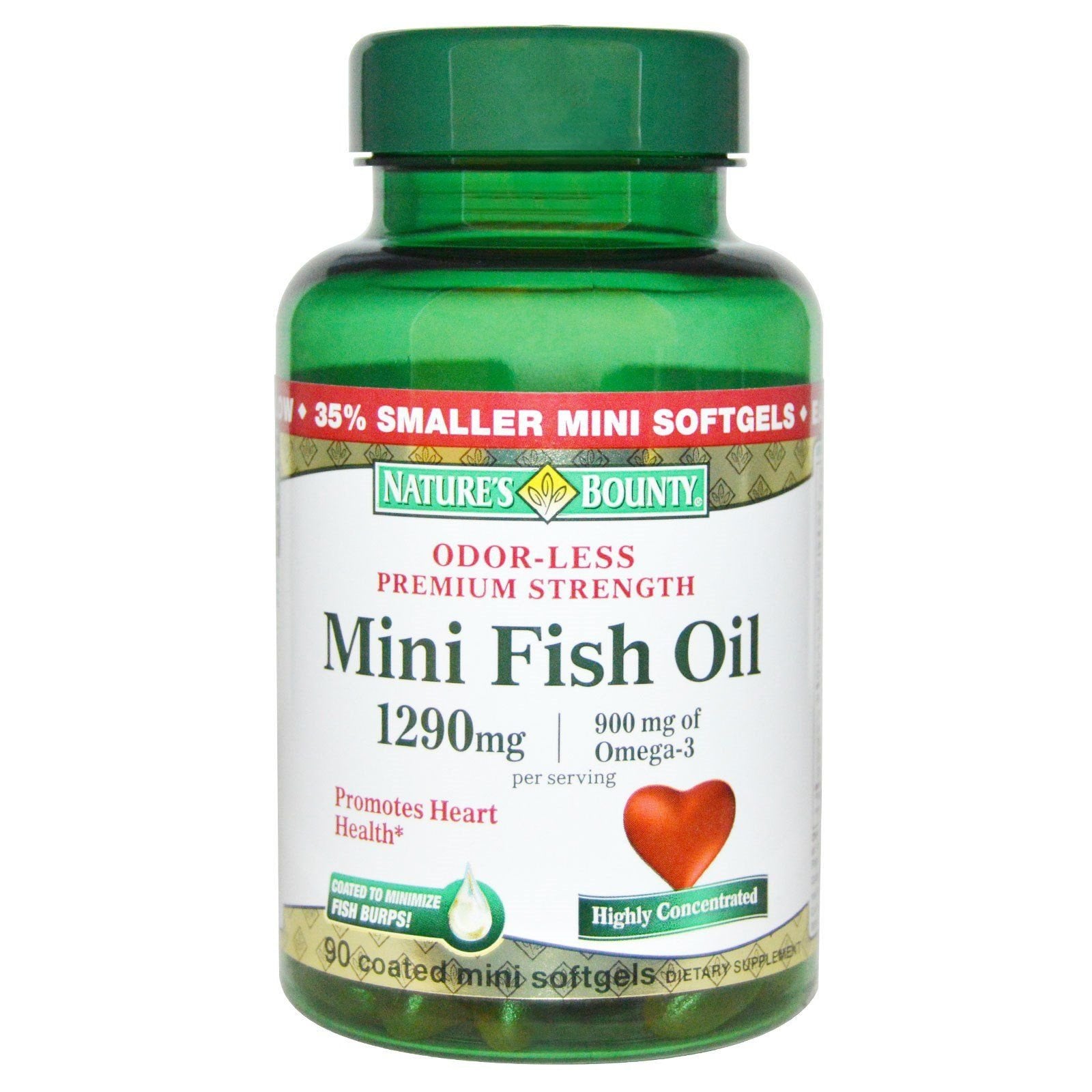 Nature's Bounty Fish Oil 1290 mg Softgels, 450 Softgels