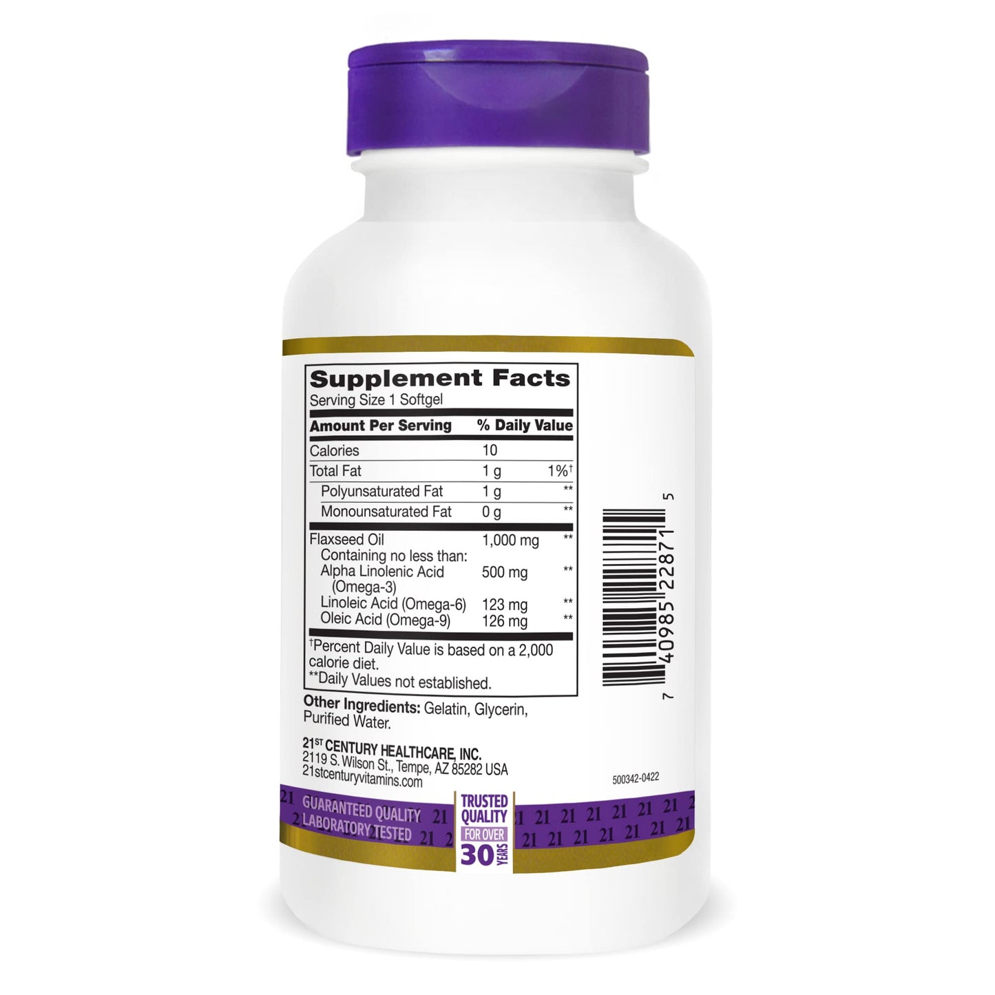 SMART MONKEY TECHNOLOGIES Flaxseed Oil 1000 Mg Softgels, 240 Softgels