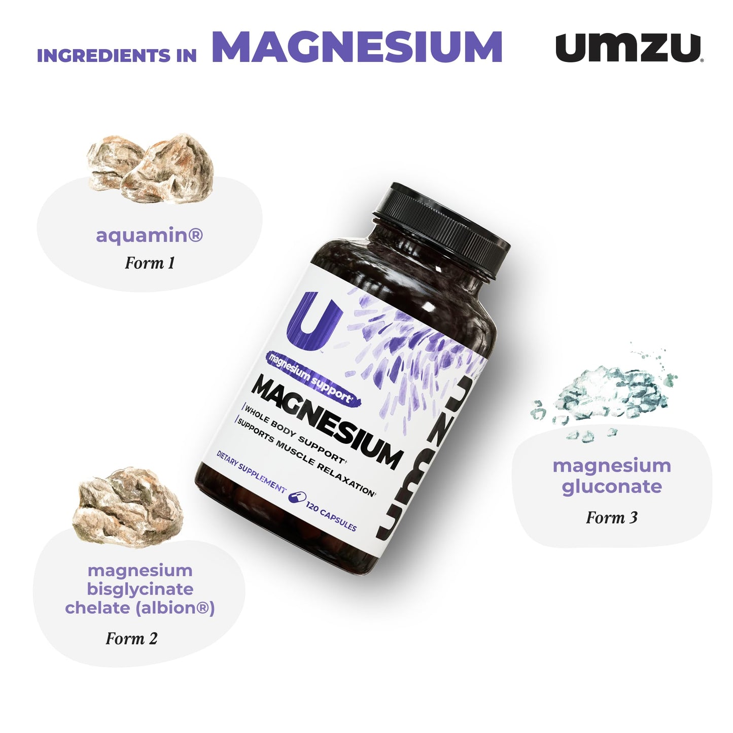 UMZU Daily Magnesium Complex Capsules 120 Capsules