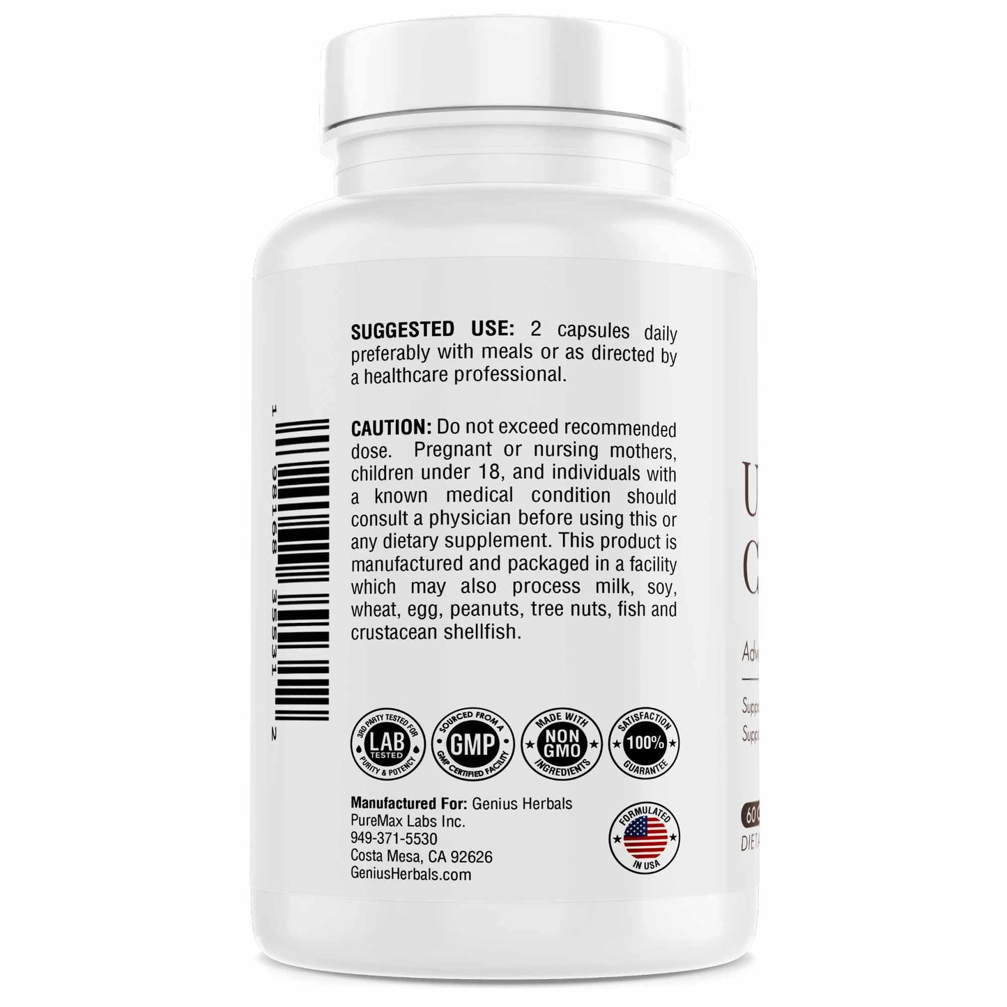 GENIUS HERBALS Uric Acid Cleanse Capsules 120