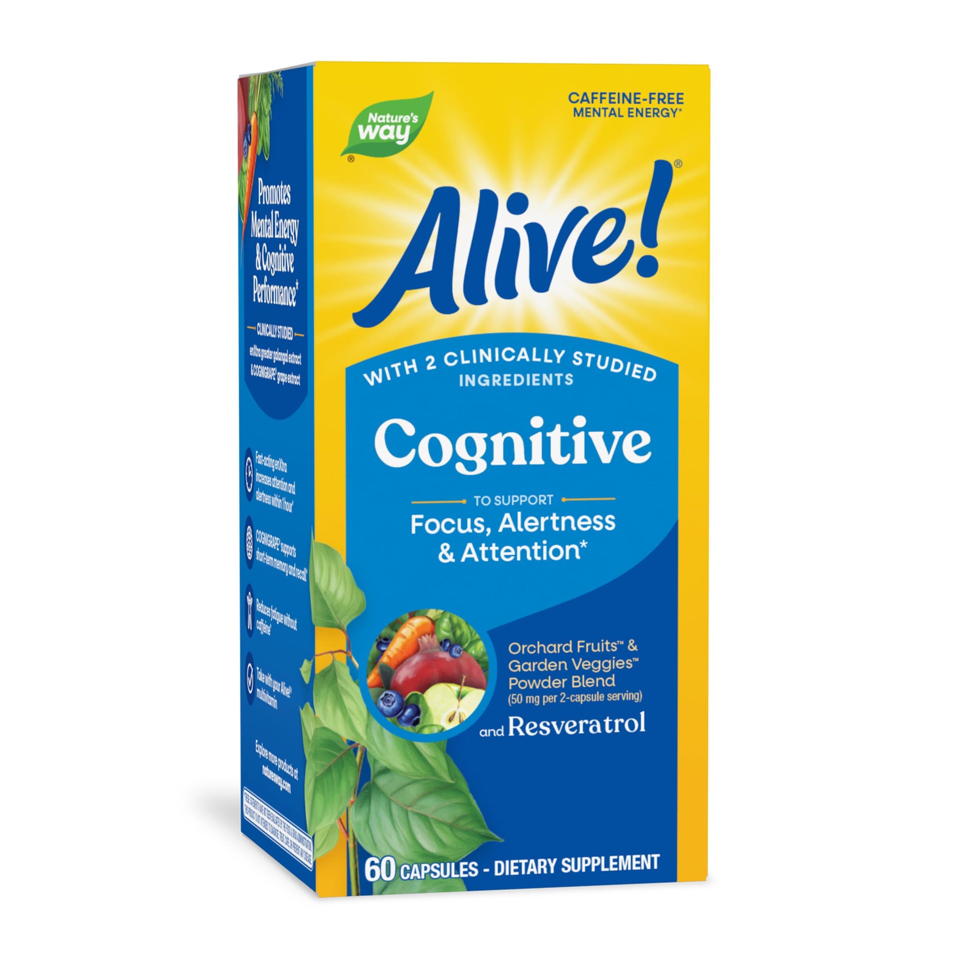 Nature's Way Alive! Cognitive Capsules, 60 Count