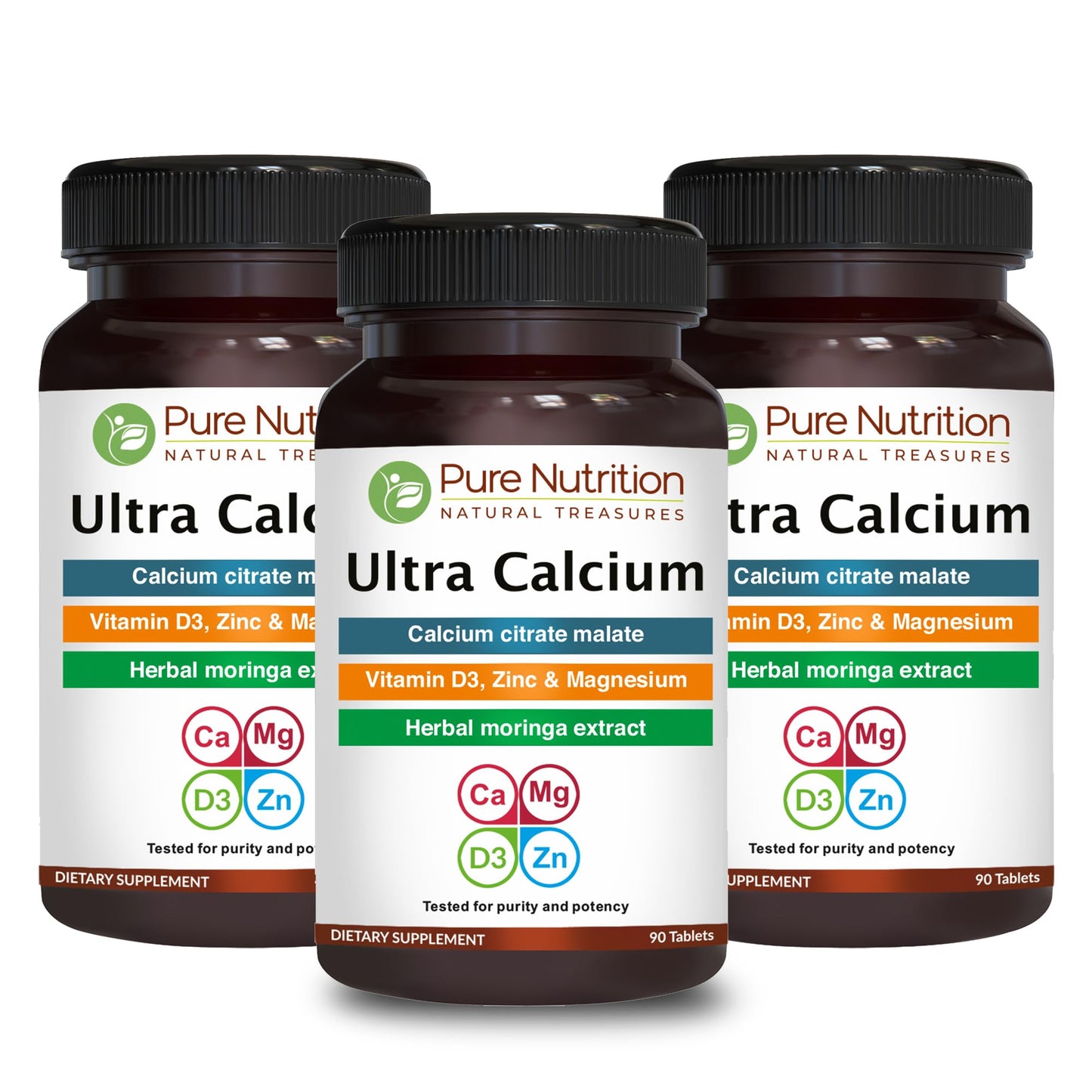 PURE NUTRITION NATURAL TREASURES Ultra Calcium 1000mg with Vitamin D3 & K, 270 Tablets