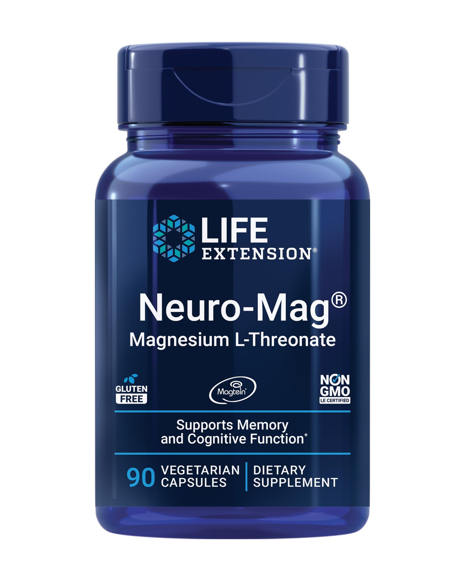 Life Extension Gamma E Mixed Tocopherols & Tocotrienols Softgels and Neuro-mag Magnesium L-threonate Vegetarian Capsules Bundle, 150-Count