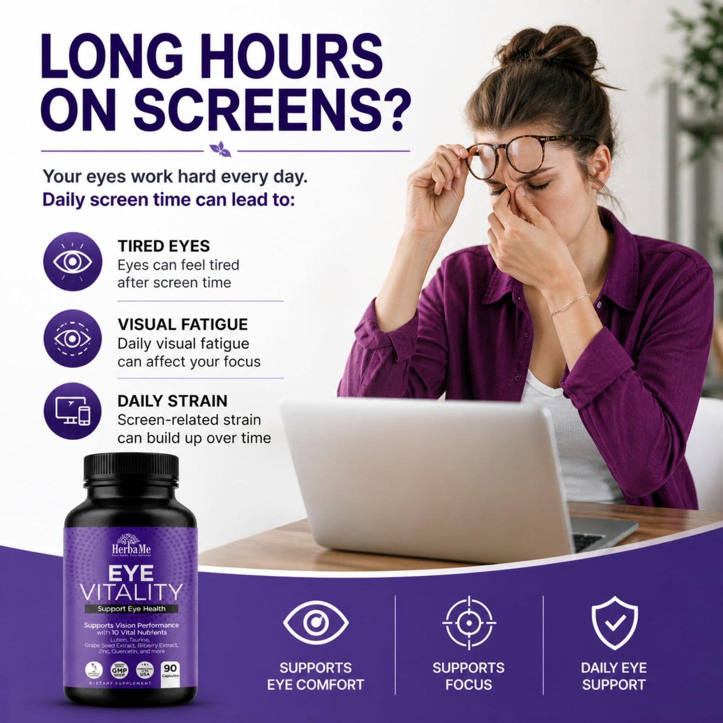 HerbaMe Eye Vitamins Capsule 90 Capsules