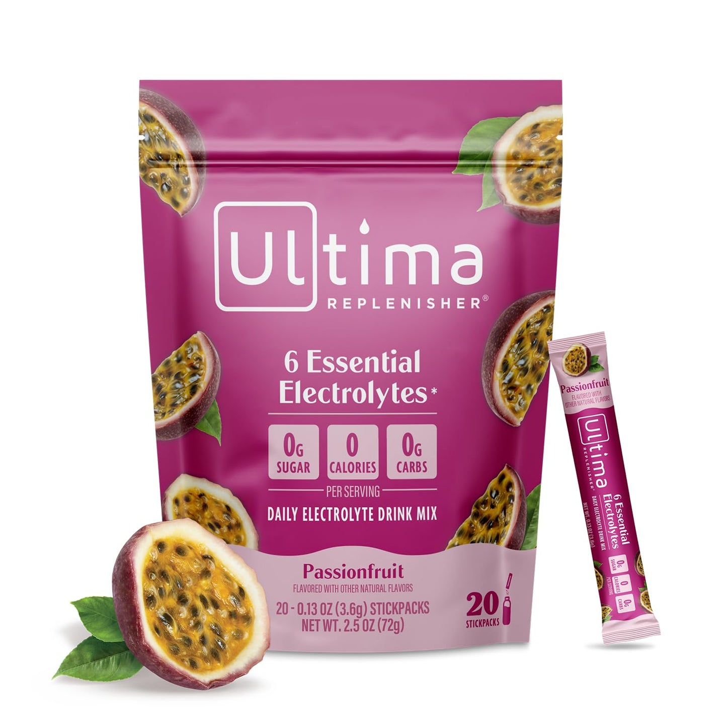 Ultima Replenisher Daily Electrolyte Powder Passionfruit, 20 Servings