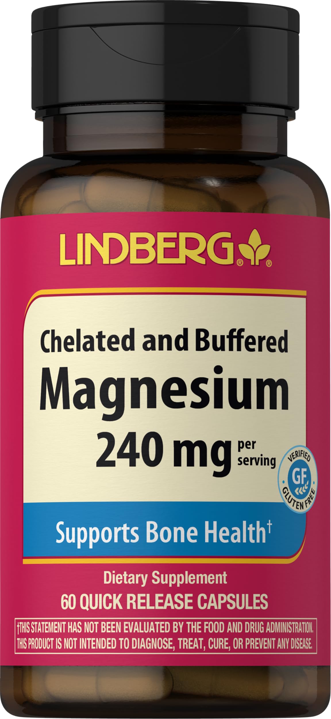 Piping Rock Magnesium Supplement 60 Capsules