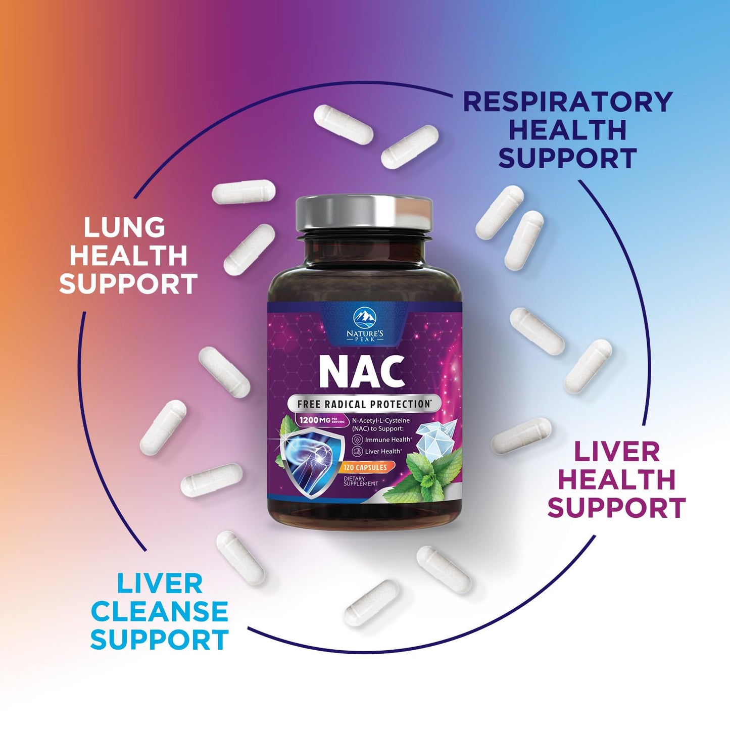 Nature's Peak N-Acetyl-L-Cysteine Capsule 120 Capsules