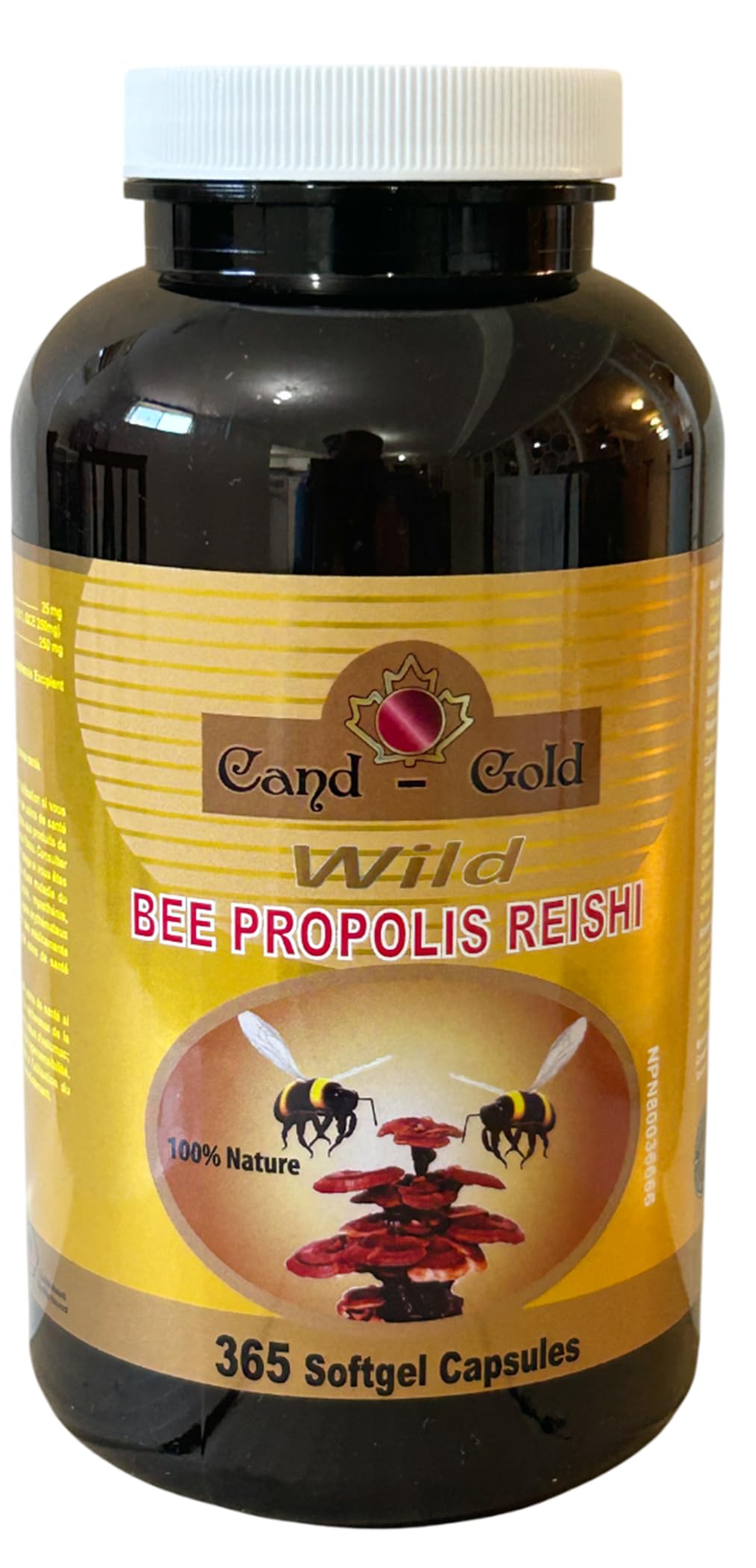 Cand-Gold Wild Bee Propolis Reishi Softgel 365