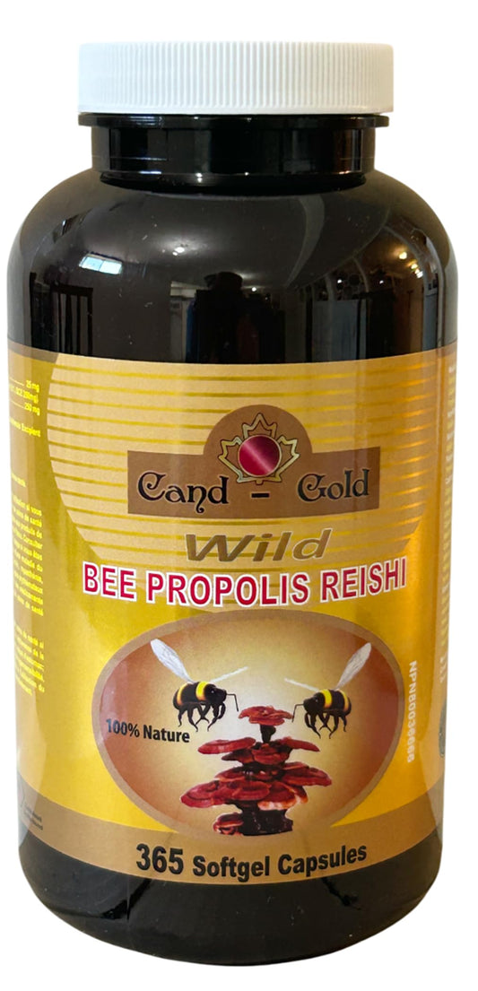 Cand-Gold Wild Bee Propolis Reishi Softgel 365