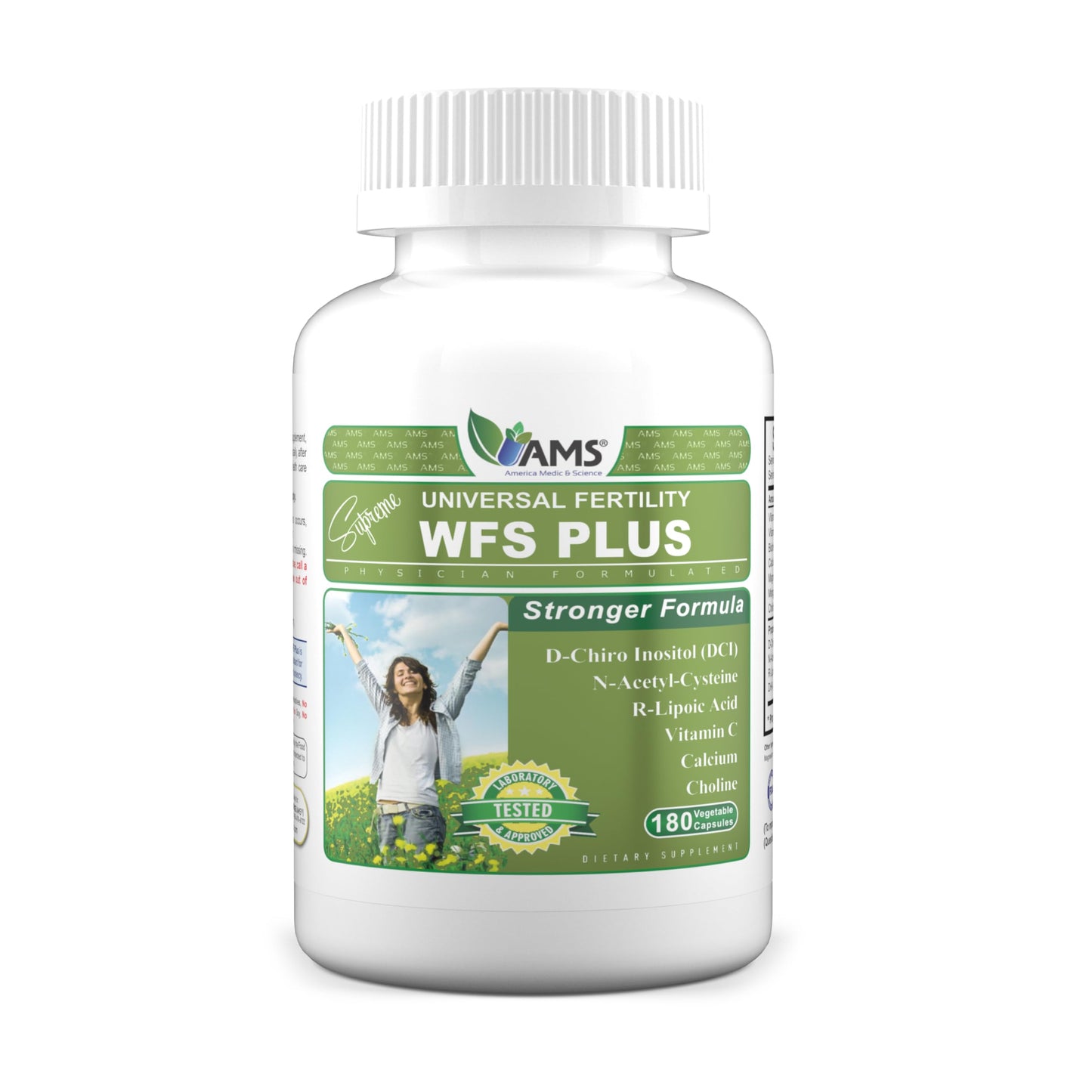 America Medic & Science WFS Plus Fertility Supplements for Women 180 Capsules