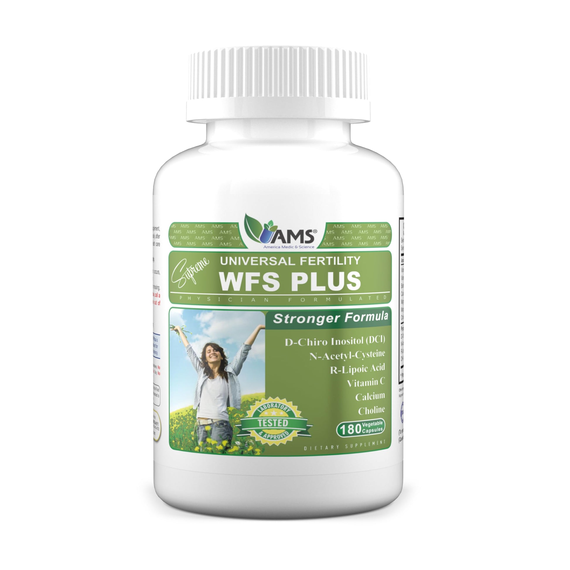 America Medic & Science WFS Plus Fertility Supplements for Women 180 Capsules
