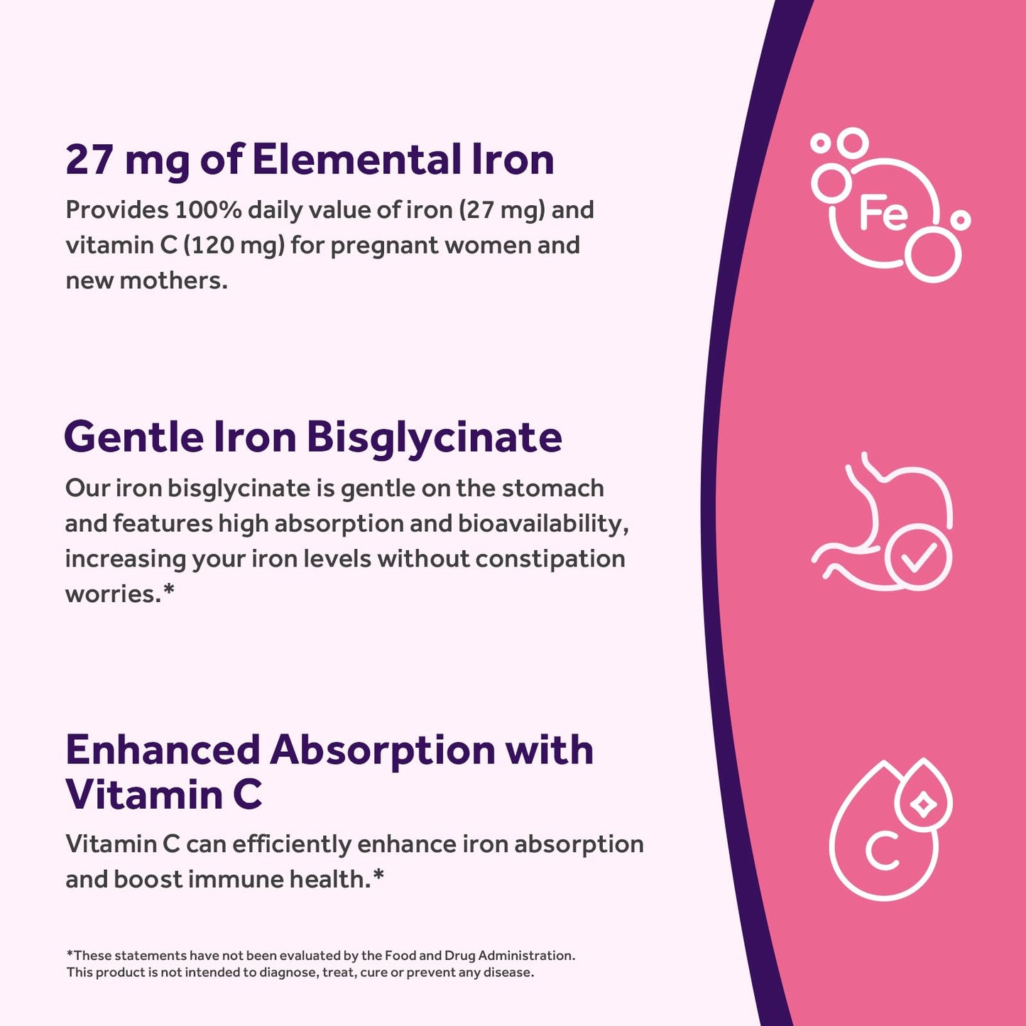 Doctor's Recipes Iron Supplement for Pregnant Women 60 Capsules
