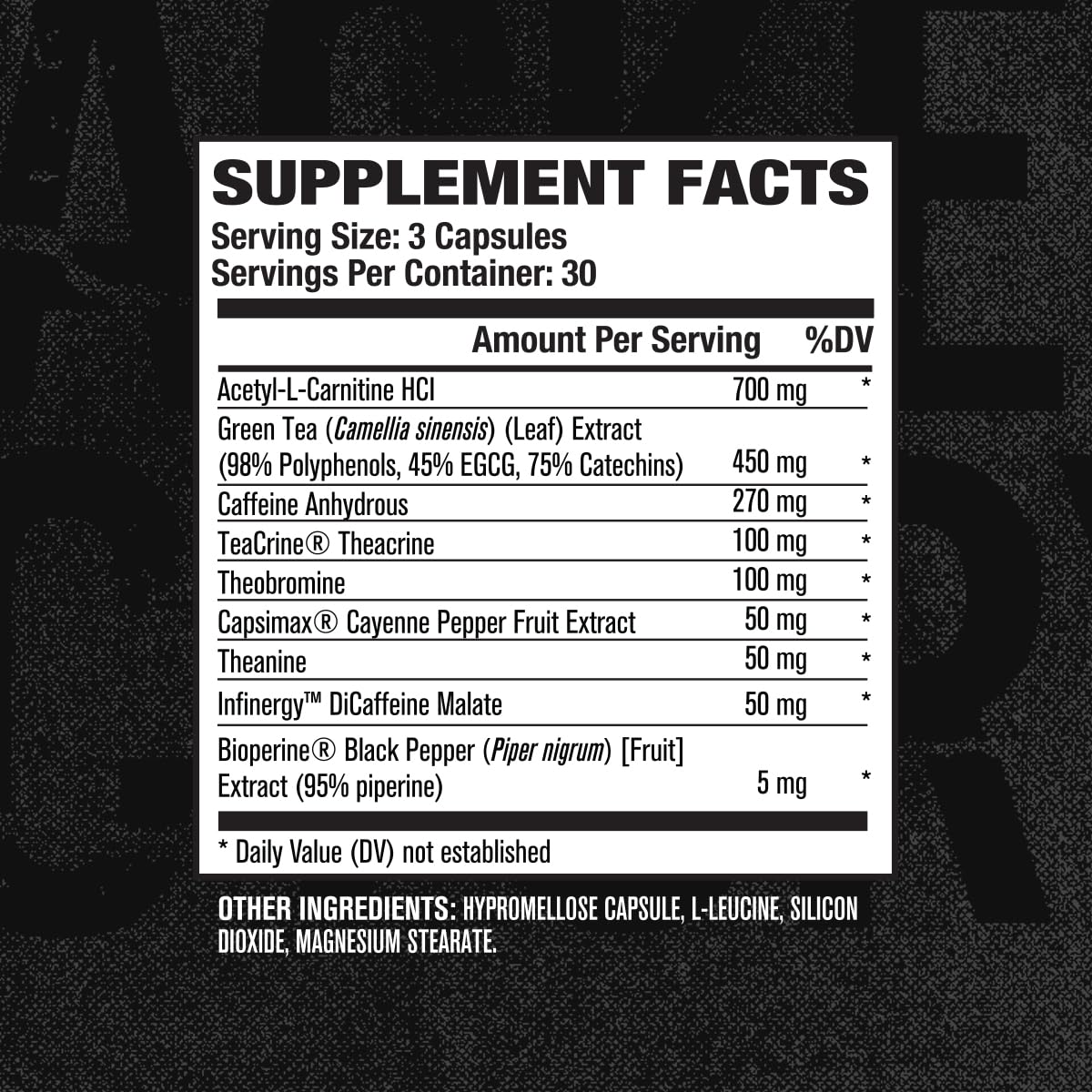 Jacked Factory Burn XT Black Thermogenic Fat Burner Capsule, 90 Count