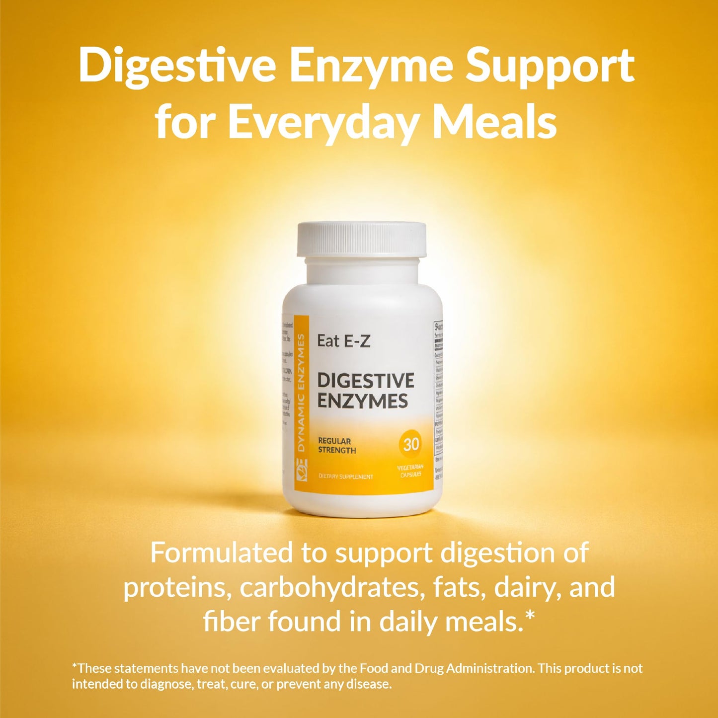 Dynamic Enzymes Eat E-Z Digestive Enzymes 30 Capsules