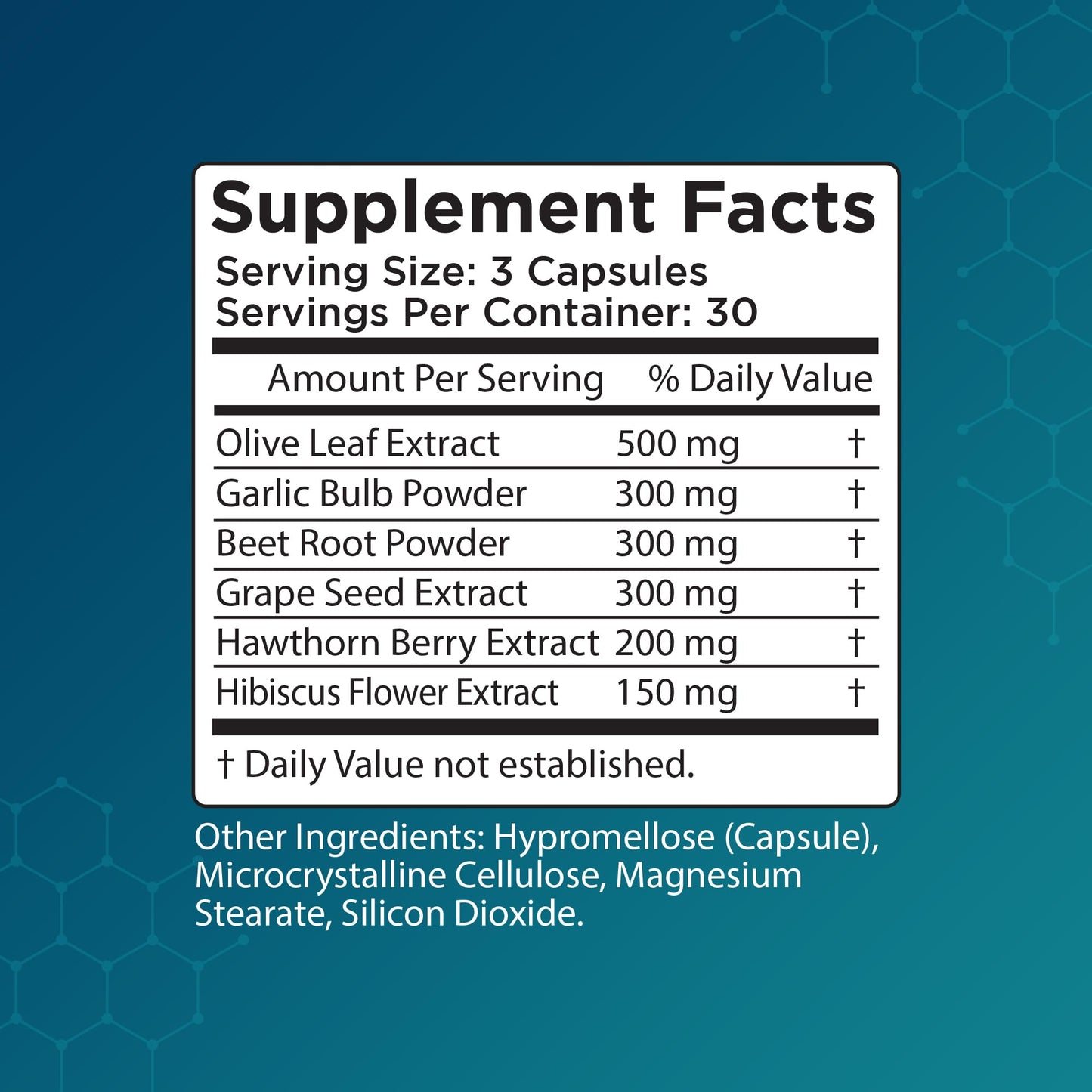 Vazopril Blood Pressure Support Vitamin Supplement Capsule 90 Capsules