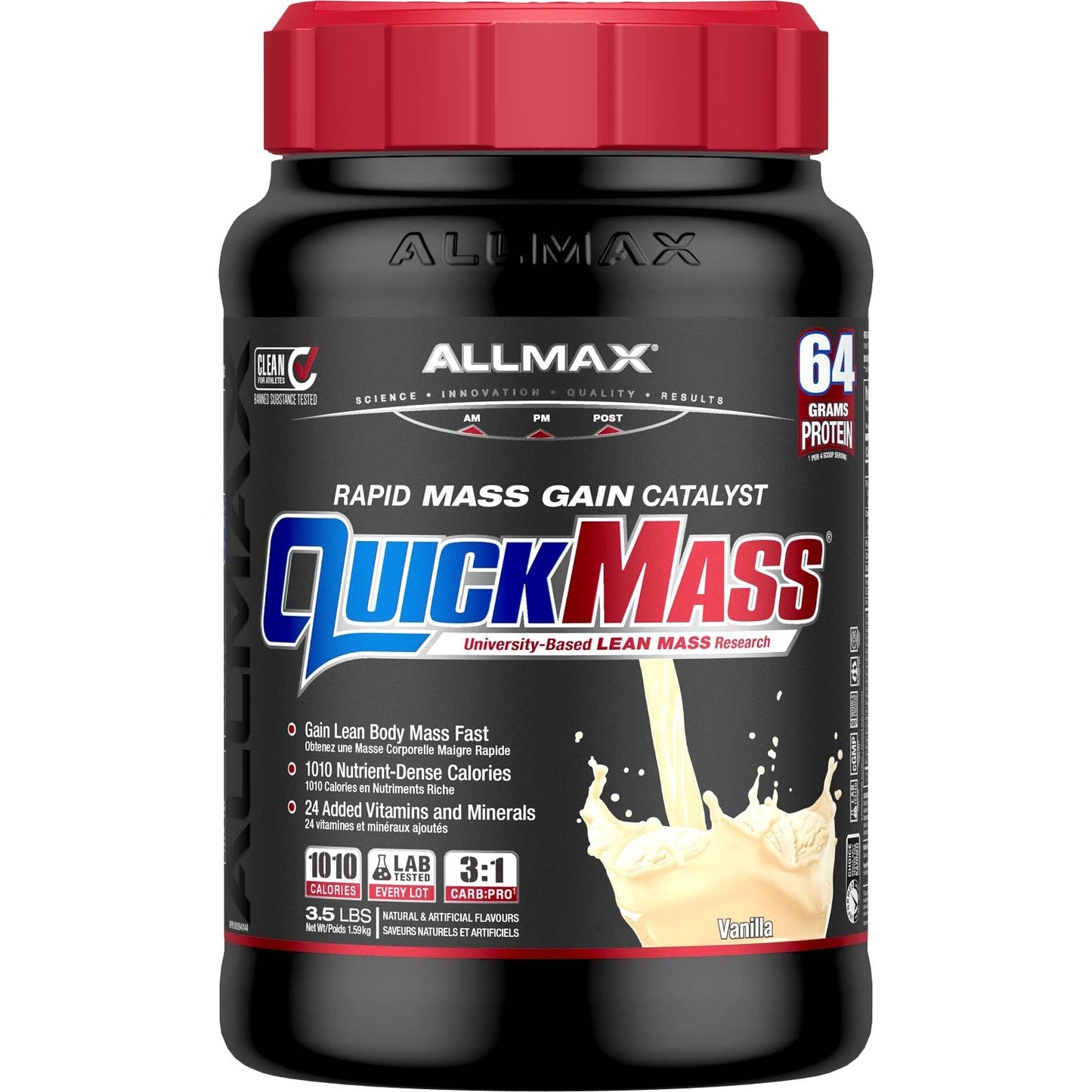 ALLMAX QUICKMASS Mass Gainer Powder Vanilla 56