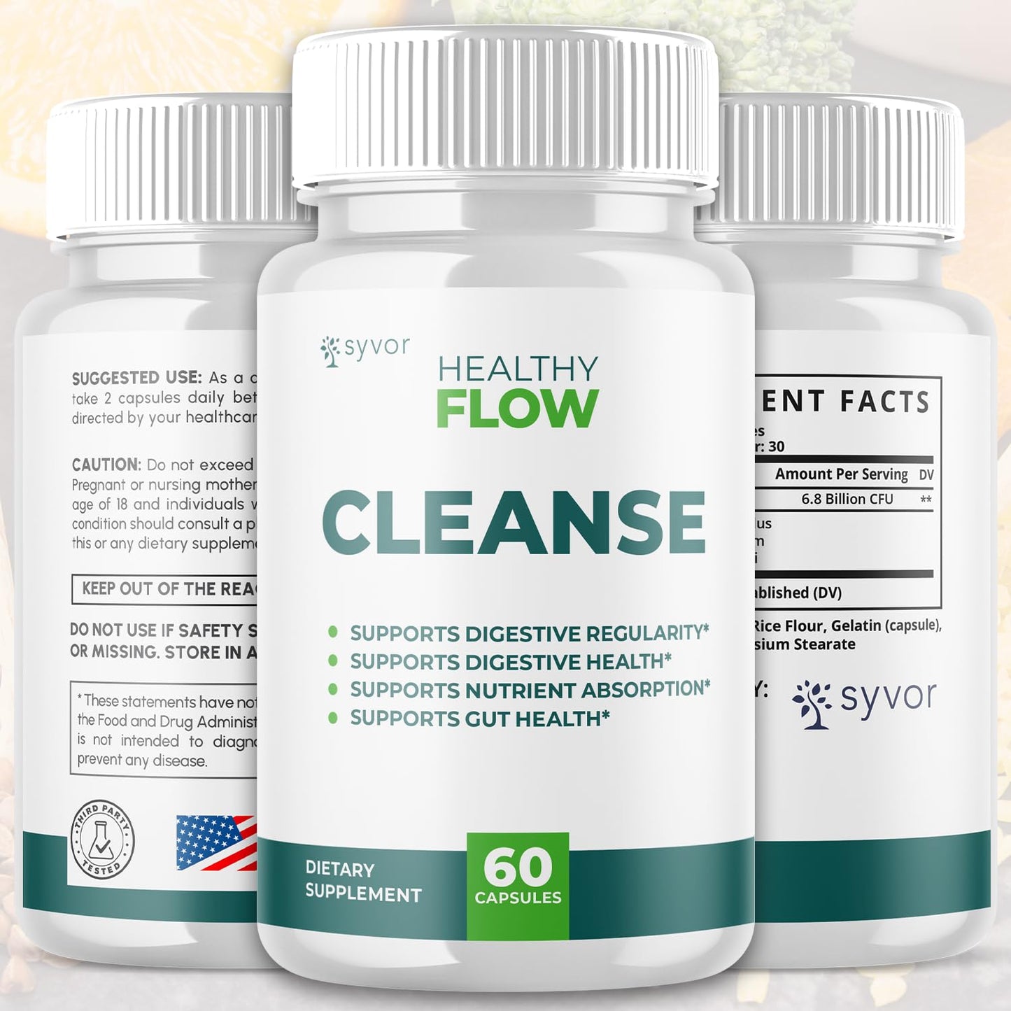 Syvor Healthy Flow Cleanse Capsule 60 Count
