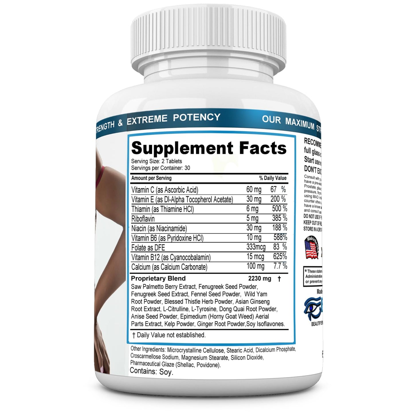 BEAUTIFYEM Bust X-Large Accelerator, 60 Tablets