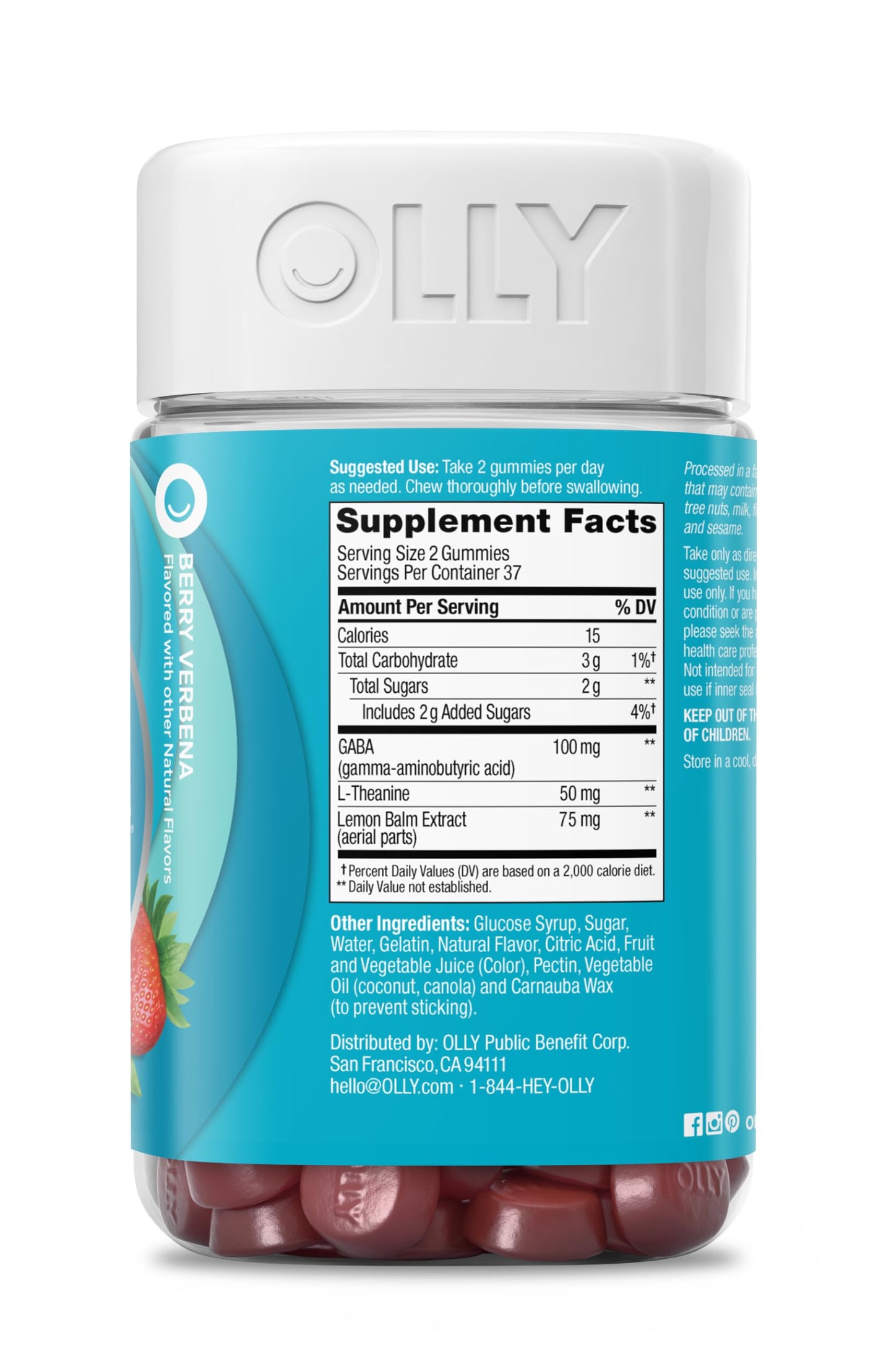 OLLY Goodbye Stress Gummy, 74 Count