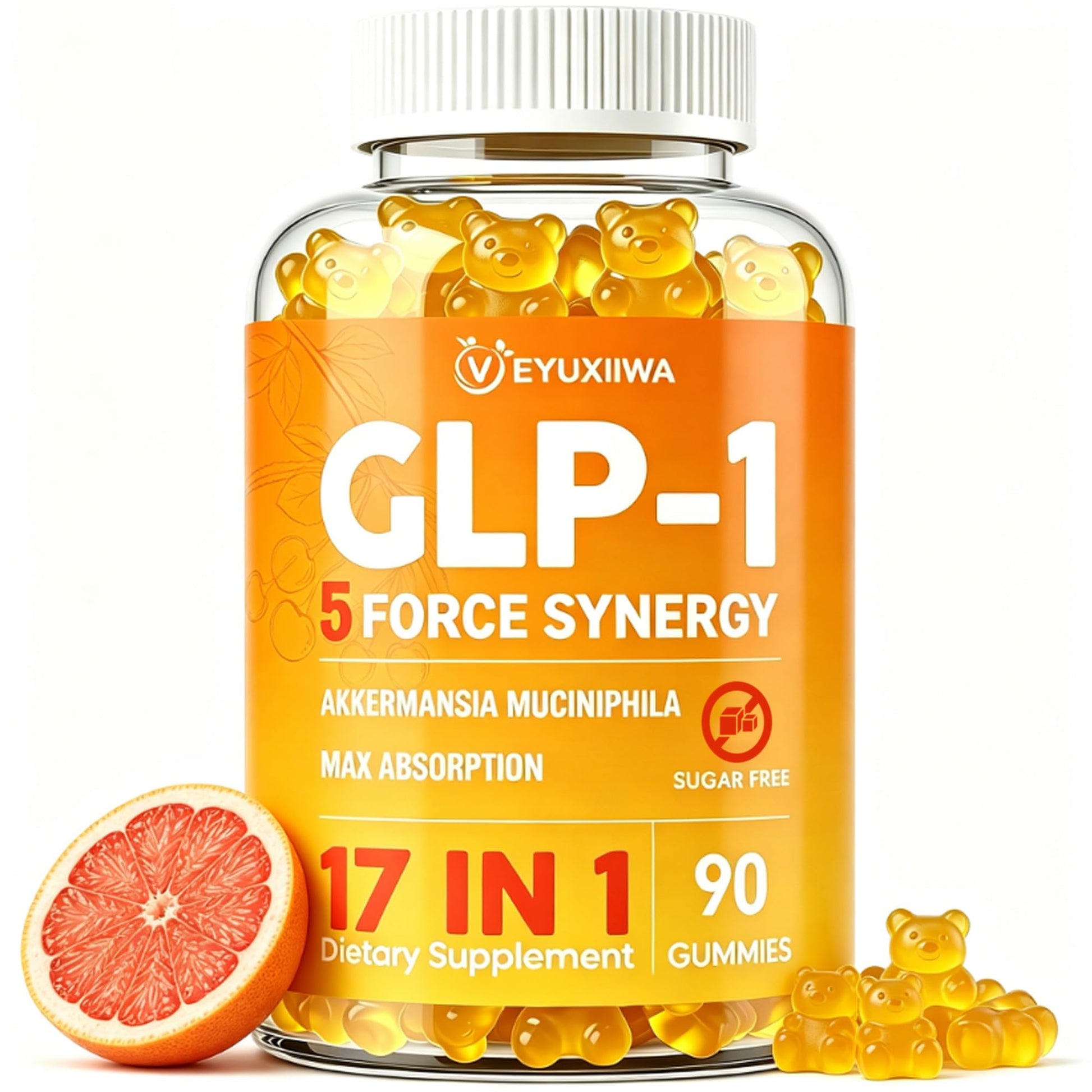 Veyuxiiwa GLP-1 Probiotic Gummies, 90 Gummies